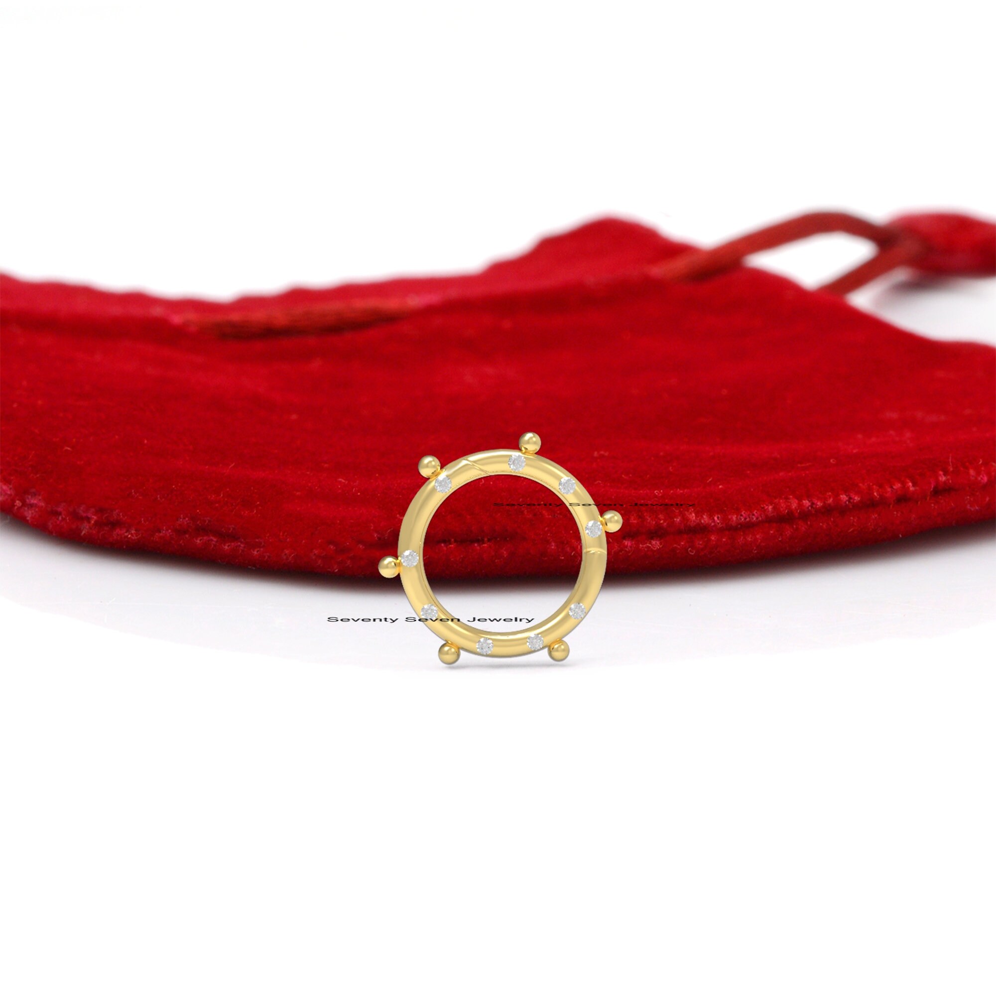 9K Gold Charm Holder: Turquoise & Diamond Pave Enhancer - View 6 - Seventy Seven Jewelry | SKU: SSMJP966-9KYGDI-15M-2026,SSMJ 9K Gold Charm Holder: Turquoise & Diamond Pave Enhancer - View 6 - Seventy Seven Jewelry | SKU: SSMJP966-9KYGDI-15M-2026,SSMJ