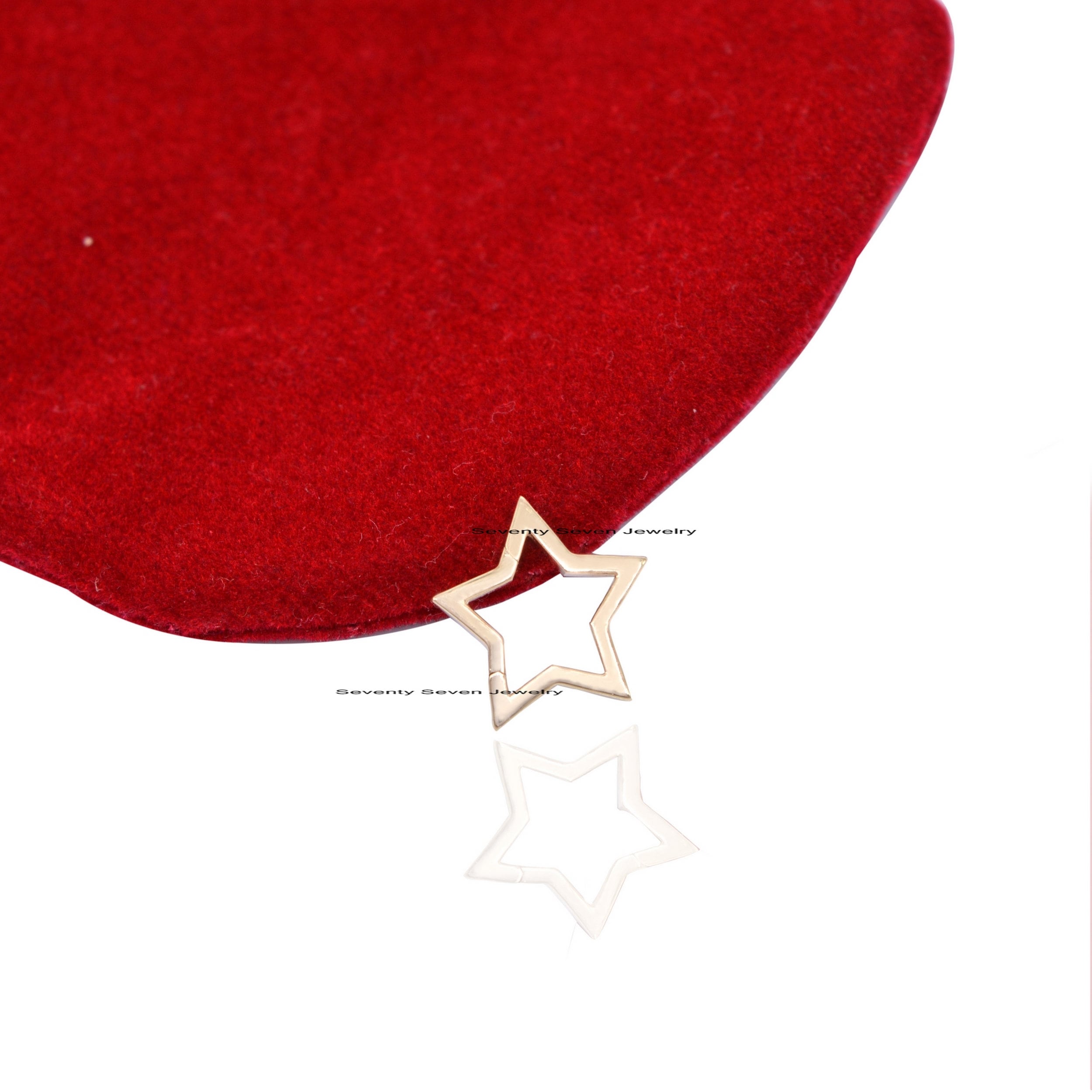 9k Gold Star Charms Holder, Multi Charm Enhancer - View 7 - Seventy Seven Jewelry | SKU: SSMJH451-9KYG-2026 9k Gold Star Charms Holder, Multi Charm Enhancer - View 7 - Seventy Seven Jewelry | SKU: SSMJH451-9KYG-2026