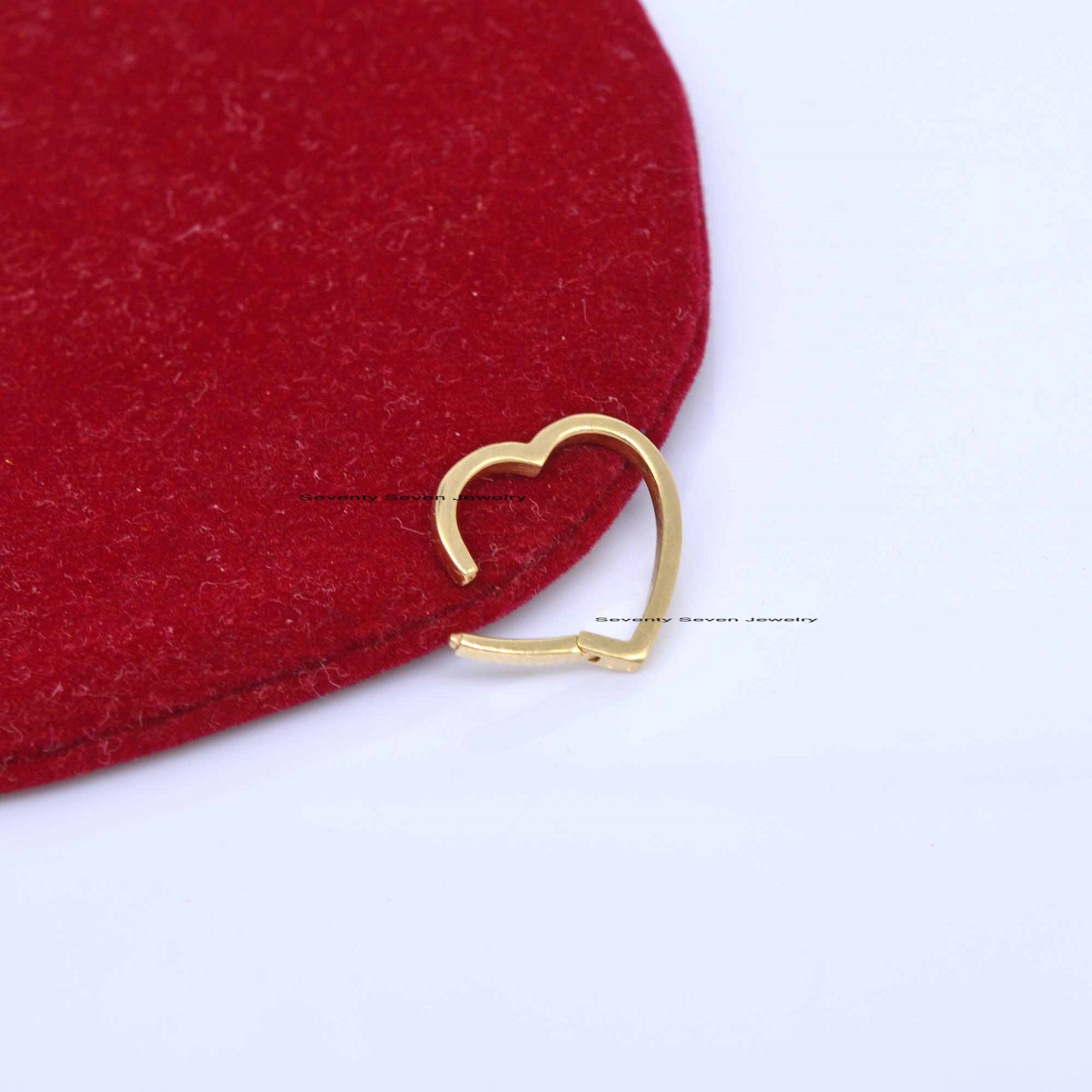14K Gold Heart Enhancer Lock, 15mm - View 7 - Seventy Seven Jewelry | SKU: SSMJH446-14KYG-2026 14K Gold Heart Enhancer Lock, 15mm - View 7 - Seventy Seven Jewelry | SKU: SSMJH446-14KYG-2026