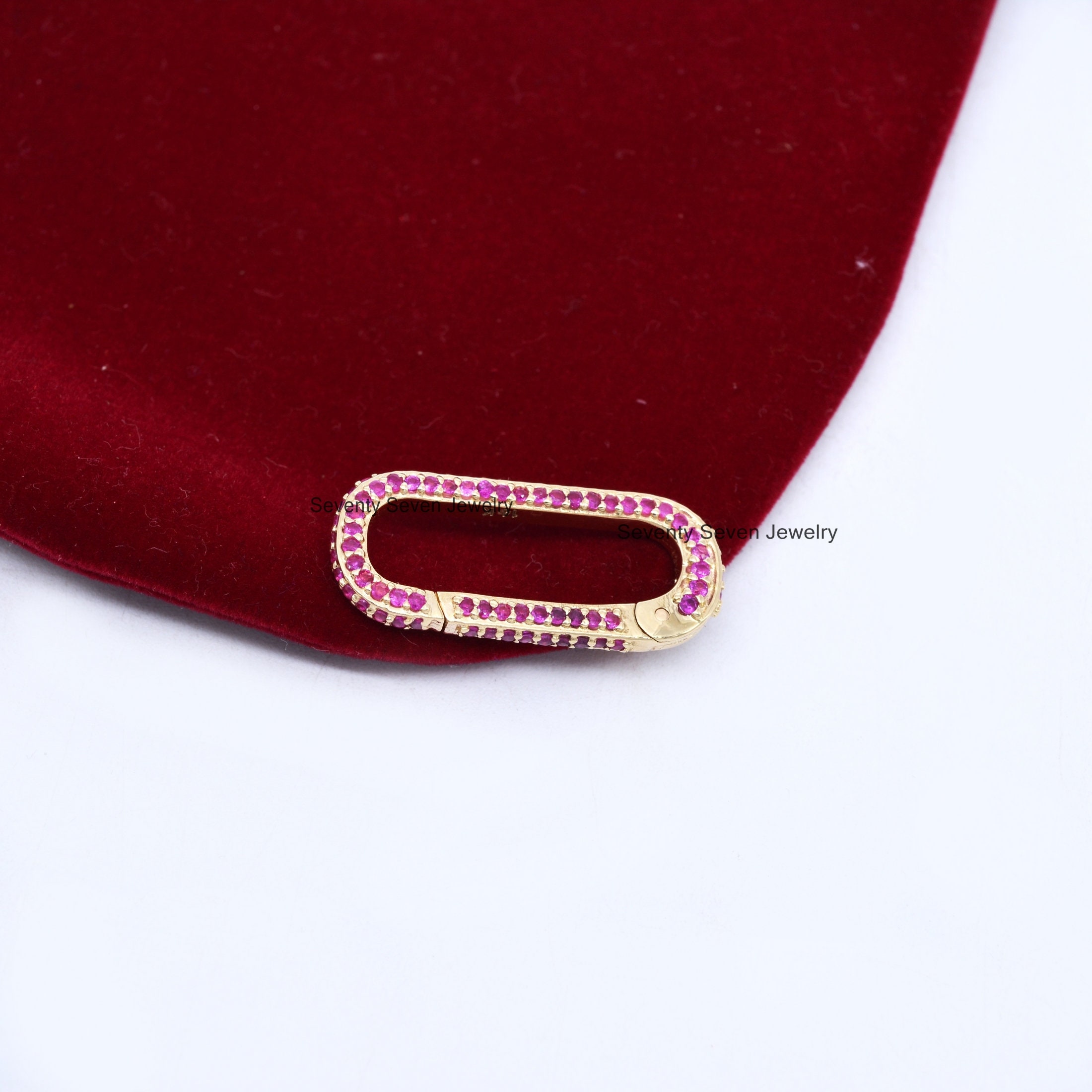 Diamond 925 Silver Enhancer Lock, Multi Gemstone Spring Link - View 7 - Seventy Seven Jewelry | SKU: SSMJP443-SLYGTQ,SSMJP443 Diamond 925 Silver Enhancer Lock, Multi Gemstone Spring Link - View 7 - Seventy Seven Jewelry | SKU: SSMJP443-SLYGTQ,SSMJP443