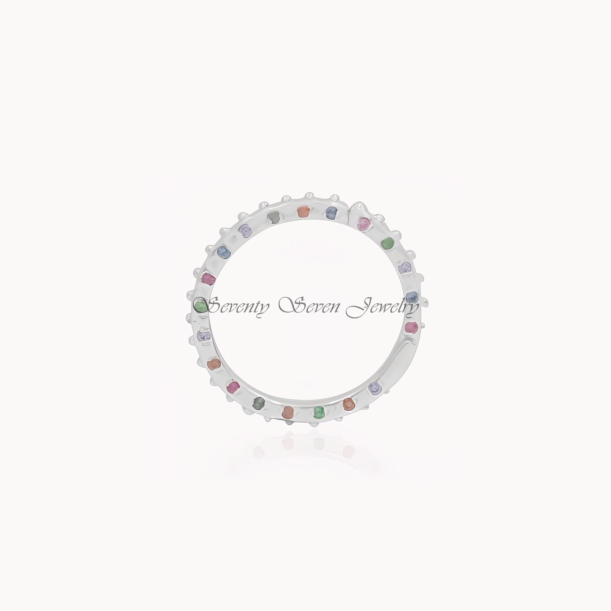 925 Silver Multi Gemstone Round Charm Holder - 10/18mm - View 7 - Seventy Seven Jewelry | SKU: SSMJP655-SLWGMTCS-10M-V2026,SS 925 Silver Multi Gemstone Round Charm Holder - 10/18mm - View 7 - Seventy Seven Jewelry | SKU: SSMJP655-SLWGMTCS-10M-V2026,SS