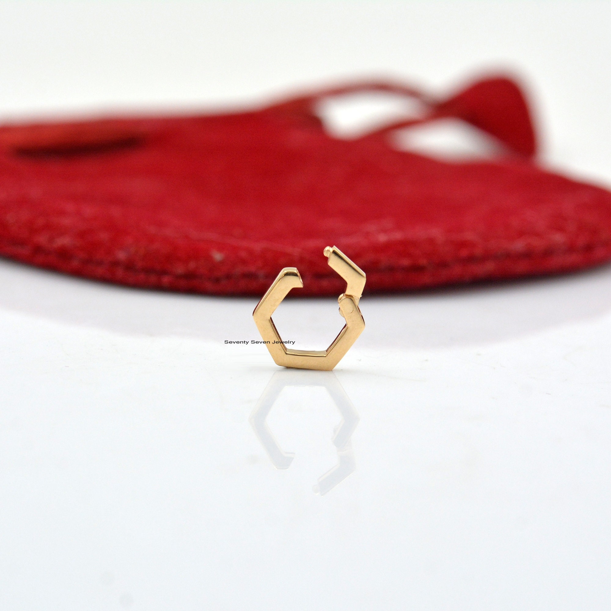 9K Solid Gold Hexagon Charm Enhancer Lock (15x15 MM) - View 6 - Seventy Seven Jewelry | SKU: SSMJH449-9KYG-10M-2026,SSMJH449- 9K Solid Gold Hexagon Charm Enhancer Lock (15x15 MM) - View 6 - Seventy Seven Jewelry | SKU: SSMJH449-9KYG-10M-2026,SSMJH449-