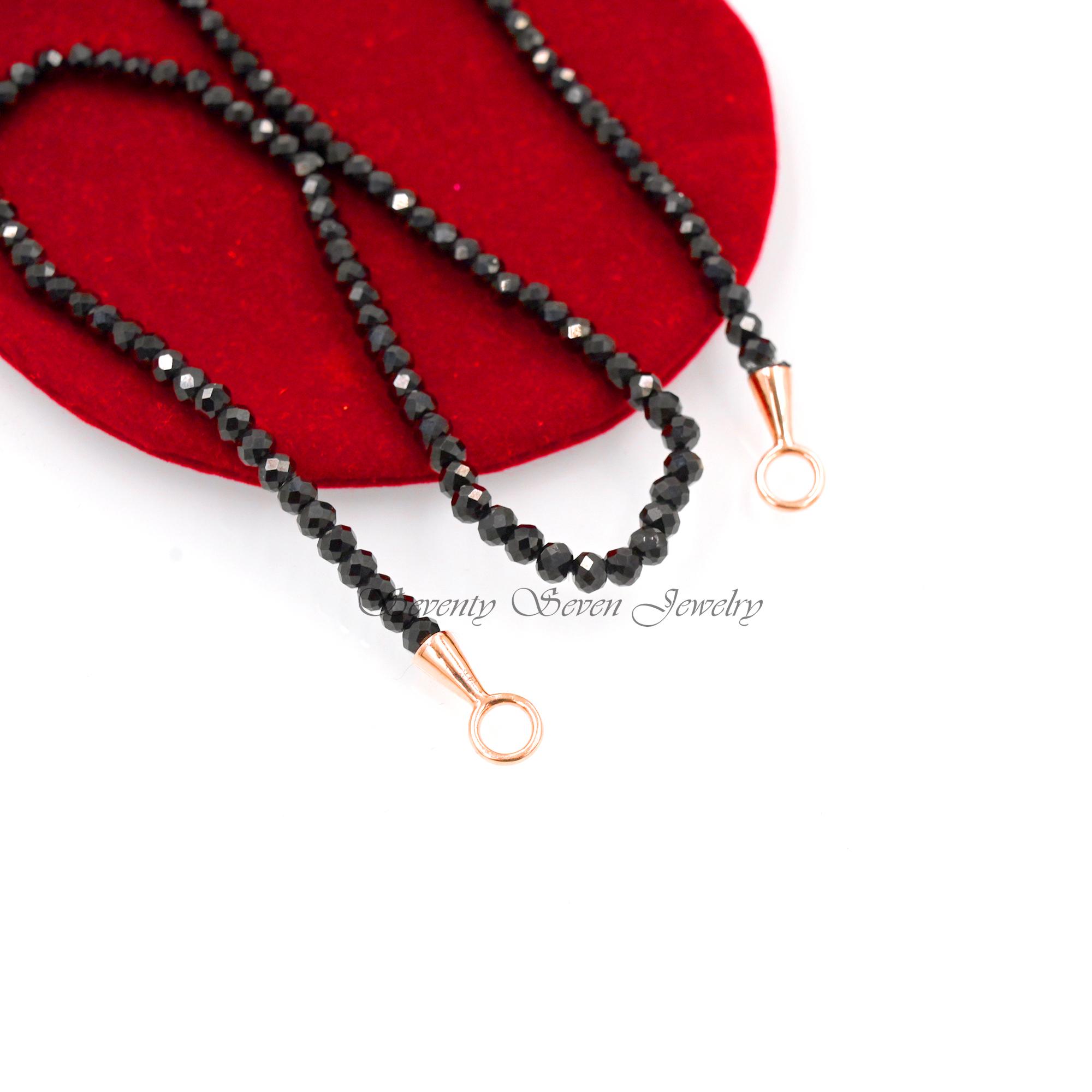 14K Gold Lapis Beads Chain Necklace: 4.80mm, 16 Inch - View 6 - Seventy Seven Jewelry | SKU: SSMJN247-14KYG-16I-10/2025,SSMJN 14K Gold Lapis Beads Chain Necklace: 4.80mm, 16 Inch - View 6 - Seventy Seven Jewelry | SKU: SSMJN247-14KYG-16I-10/2025,SSMJN