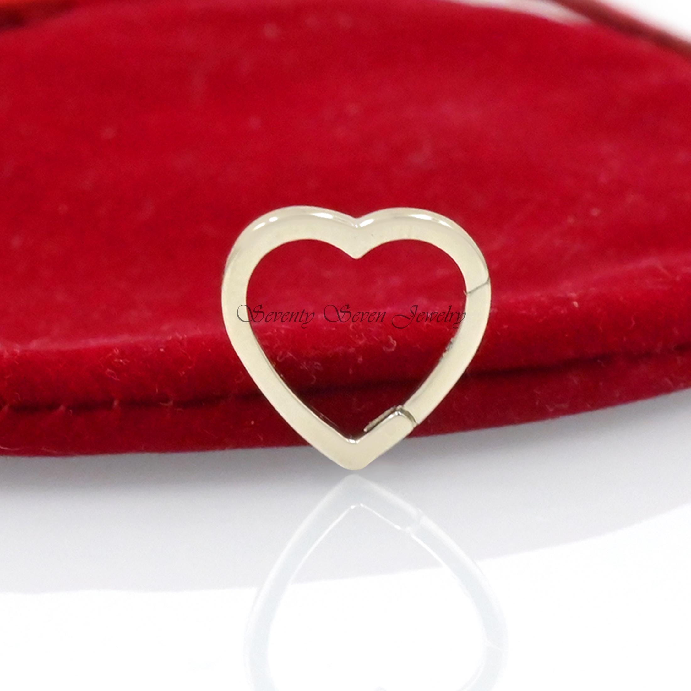 9k Gold Heart Charm Holder Enhancer (15x15 MM) - View 7 - Seventy Seven Jewelry | SKU: SSMJH446-9KYG-2026 9k Gold Heart Charm Holder Enhancer (15x15 MM) - View 7 - Seventy Seven Jewelry | SKU: SSMJH446-9KYG-2026