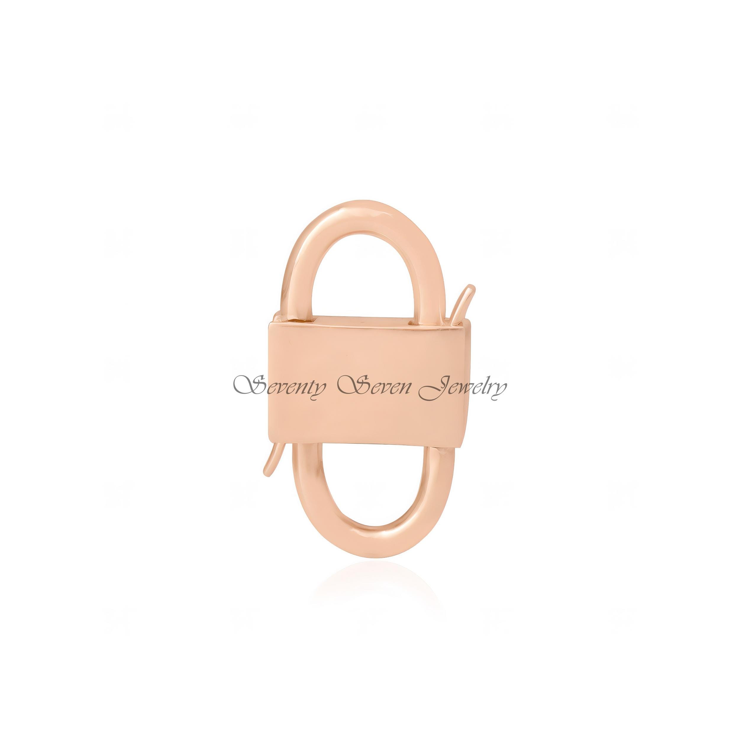 Kyanite Gemstone 925 Silver Padlock Pendant - Double Side Openable - View 6 - Seventy Seven Jewelry | SKU: SSMJP31-SLYGKT-202 Kyanite Gemstone 925 Silver Padlock Pendant - Double Side Openable - View 6 - Seventy Seven Jewelry | SKU: SSMJP31-SLYGKT-202