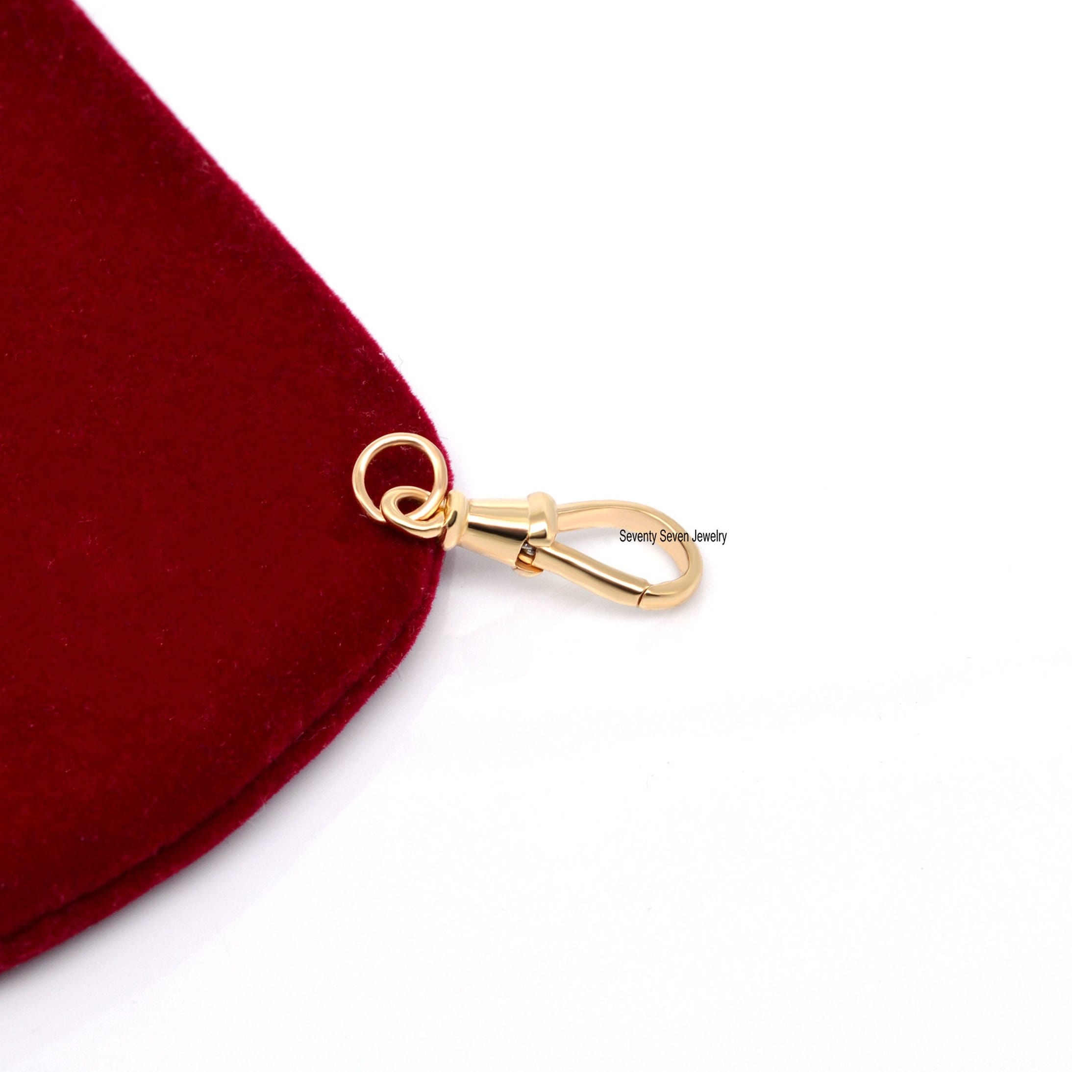 9k Gold Swivel Lock Pendant: Handmade Jewelry (20x8 MM) - View 4 - Seventy Seven Jewelry | SKU: SSMJF09-9KYG-2026 9k Gold Swivel Lock Pendant: Handmade Jewelry (20x8 MM) - View 4 - Seventy Seven Jewelry | SKU: SSMJF09-9KYG-2026
