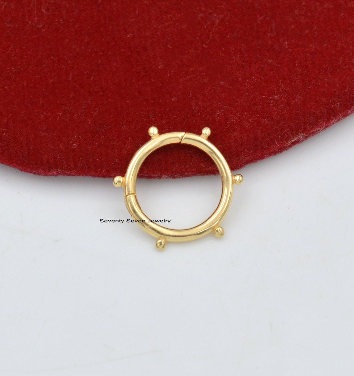 14K Solid Gold Round Ball Enhancer Charm Lock (12/15 MM) - View 2 - Seventy Seven Jewelry | SKU: SSMJH966-14kYG-15M-2026 14K Solid Gold Round Ball Enhancer Charm Lock (12/15 MM) - View 2 - Seventy Seven Jewelry | SKU: SSMJH966-14kYG-15M-2026