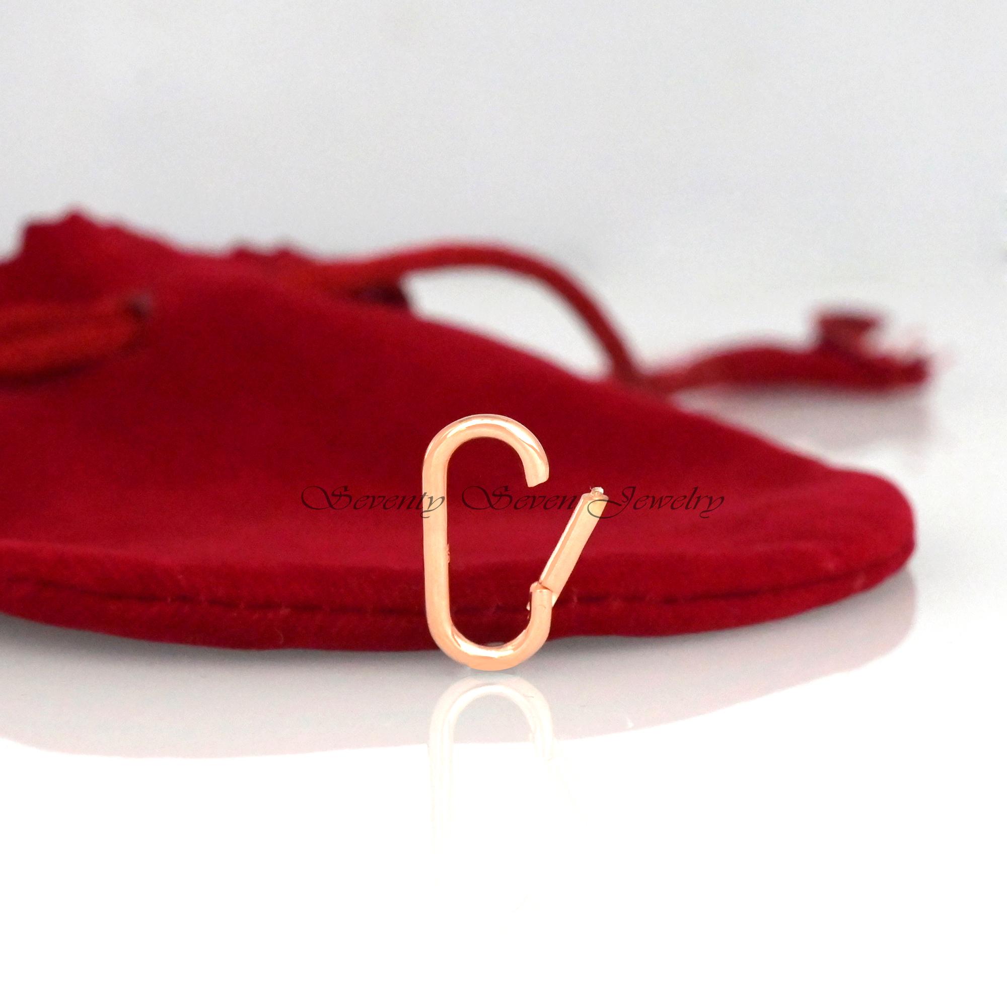 9K Solid Gold Charm Holder: Snap Link Necklace Enhancer - View 6 - Seventy Seven Jewelry | SKU: SSMJH575-9KYG-2026,SSMJH575-9 9K Solid Gold Charm Holder: Snap Link Necklace Enhancer - View 6 - Seventy Seven Jewelry | SKU: SSMJH575-9KYG-2026,SSMJH575-9