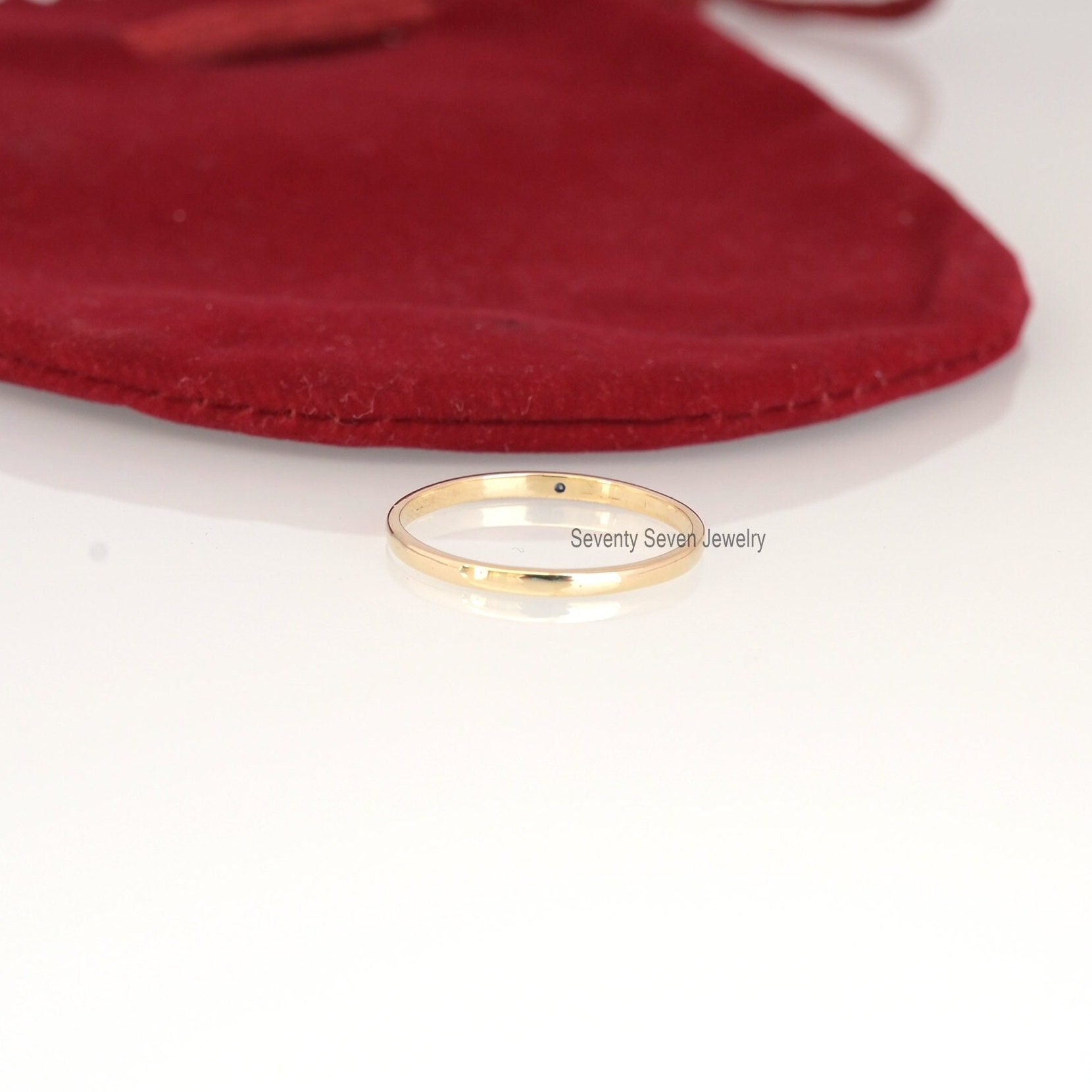 9K Gold Black Diamond Band Ring: Single Stone - View 4 - Seventy Seven Jewelry | SKU: SSMJR395-9KYGBDI-2026 9K Gold Black Diamond Band Ring: Single Stone - View 4 - Seventy Seven Jewelry | SKU: SSMJR395-9KYGBDI-2026