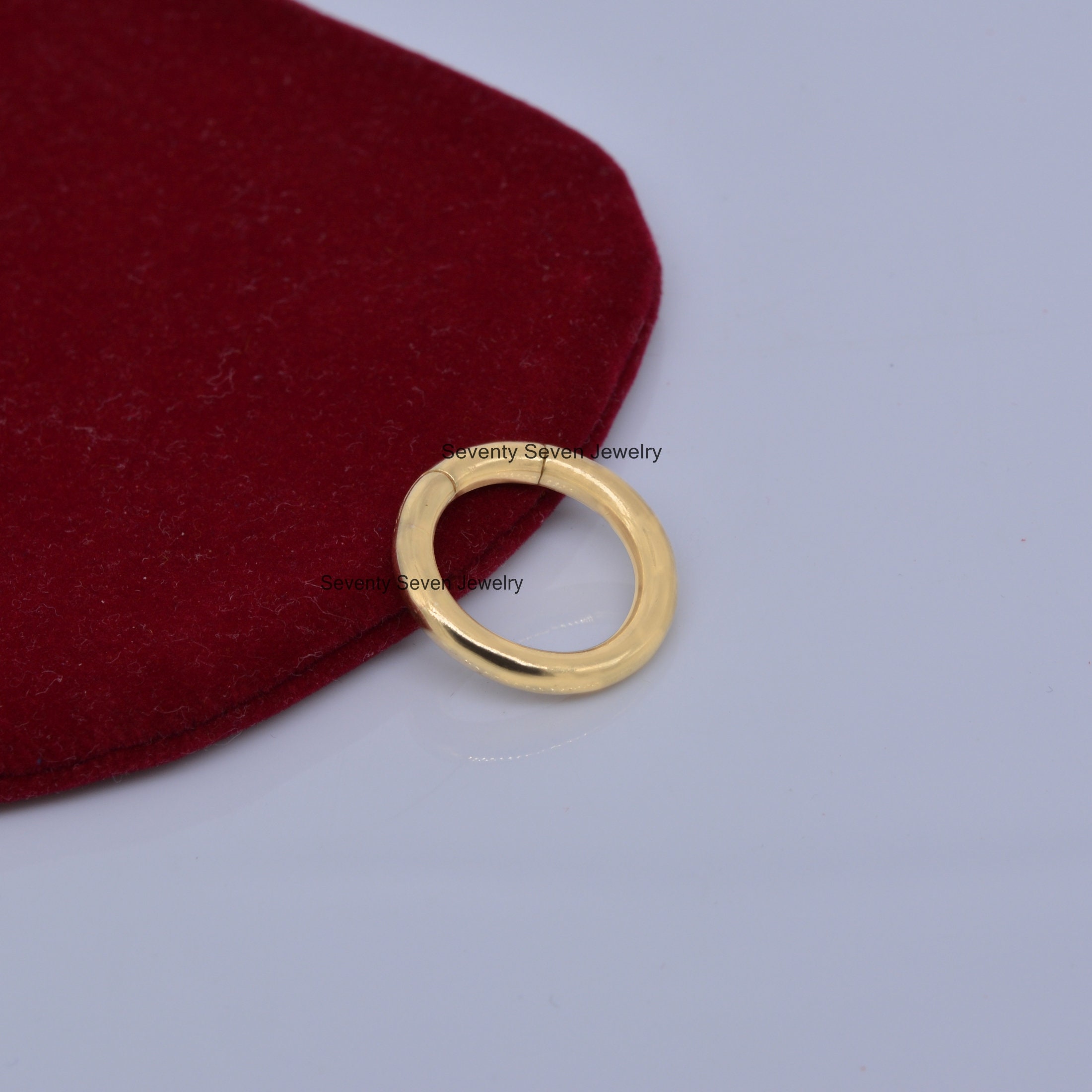 14k Gold Round Enhancer Lock: Charm Holder Necklace (10MM, 18 Inch) - View 5 - Seventy Seven Jewelry | SKU: SSMJH482-14KYG-10 14k Gold Round Enhancer Lock: Charm Holder Necklace (10MM, 18 Inch) - View 5 - Seventy Seven Jewelry | SKU: SSMJH482-14KYG-10