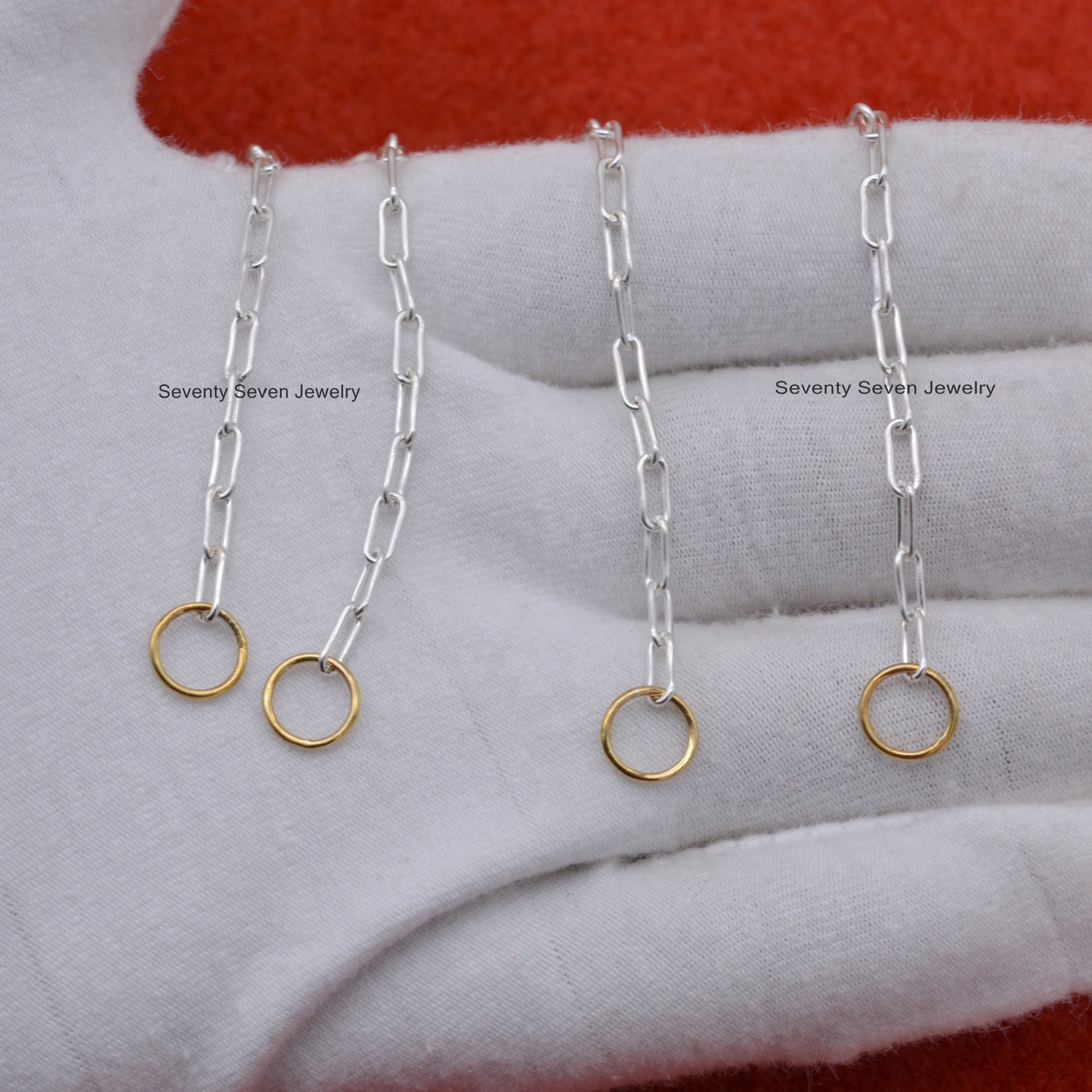 Sterling Silver Small Link Cable Chain Necklace - View 4 - Seventy Seven Jewelry | SKU: SSG6-SLWGYG-6.6M-22I-V Sterling Silver Small Link Cable Chain Necklace - View 4 - Seventy Seven Jewelry | SKU: SSG6-SLWGYG-6.6M-22I-V