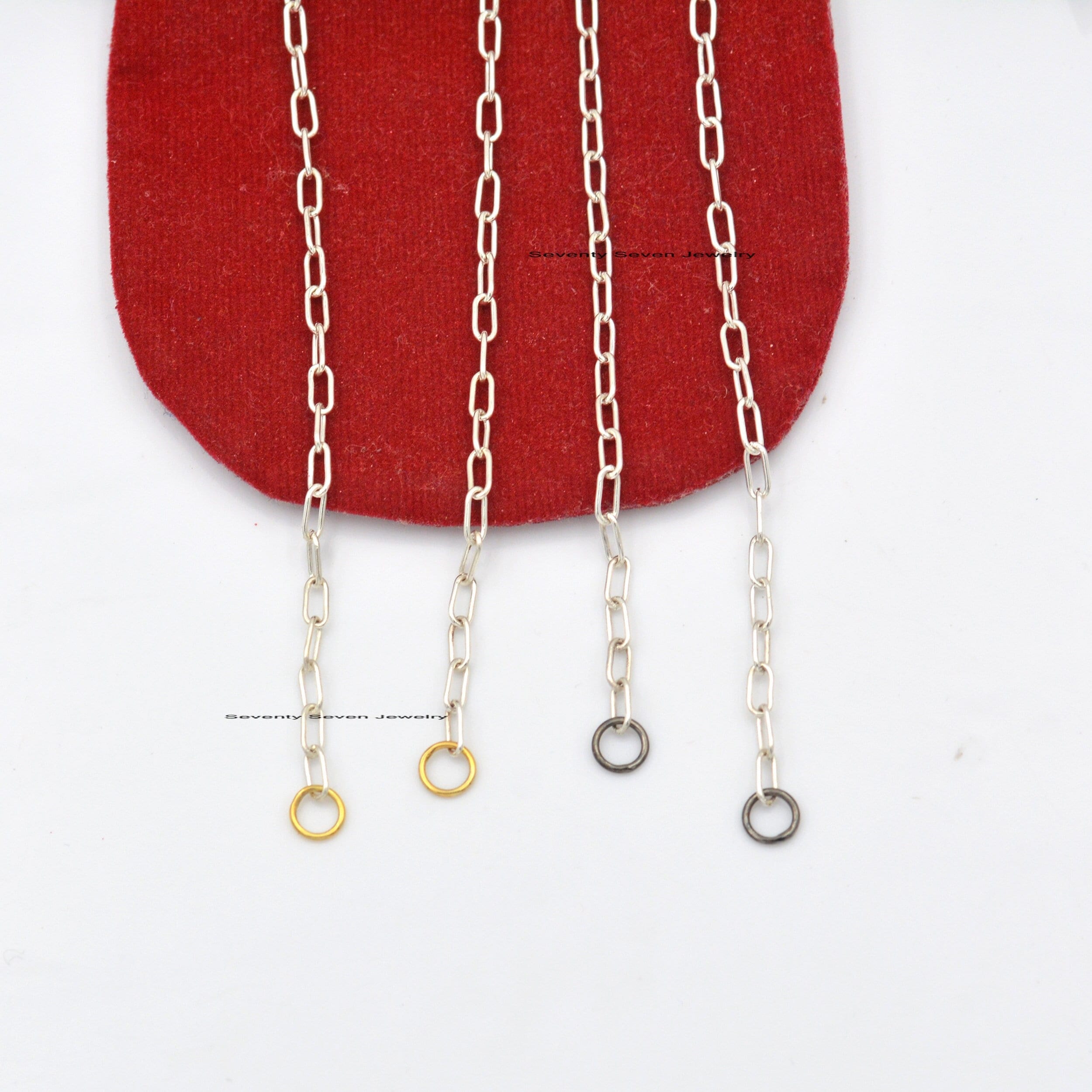 Sterling Silver Small Link Cable Chain Necklace - Seventy Seven Jewelry | SKU: SSG6-SLWGYG-6.6M-22I-V Sterling Silver Small Link Cable Chain Necklace - Seventy Seven Jewelry | SKU: SSG6-SLWGYG-6.6M-22I-V