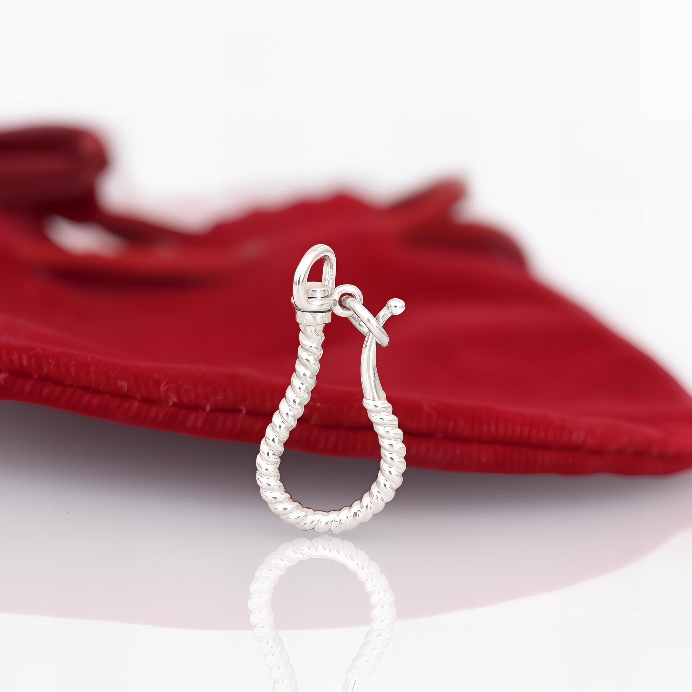 925 Silver Anchor Hook Pendant: Charm Enhancer Jewelry (37 MM) - View 2 - Seventy Seven Jewelry | SKU: SSMJP1220-SLYG-37M-202 925 Silver Anchor Hook Pendant: Charm Enhancer Jewelry (37 MM) - View 2 - Seventy Seven Jewelry | SKU: SSMJP1220-SLYG-37M-202