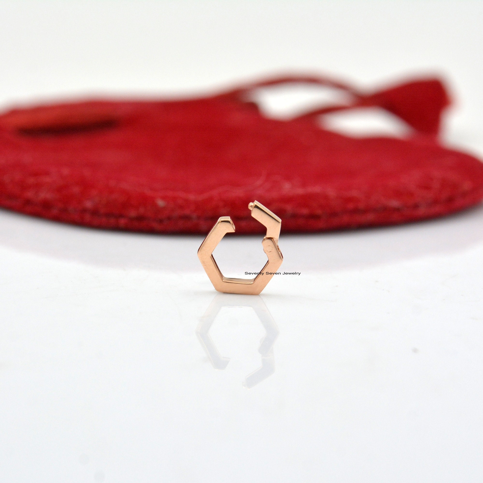 Sterling Silver Hexagon Charm Enhancer: Multi-Holder - View 5 - Seventy Seven Jewelry | SKU: SSMJP449-SLYG-2026 Sterling Silver Hexagon Charm Enhancer: Multi-Holder - View 5 - Seventy Seven Jewelry | SKU: SSMJP449-SLYG-2026