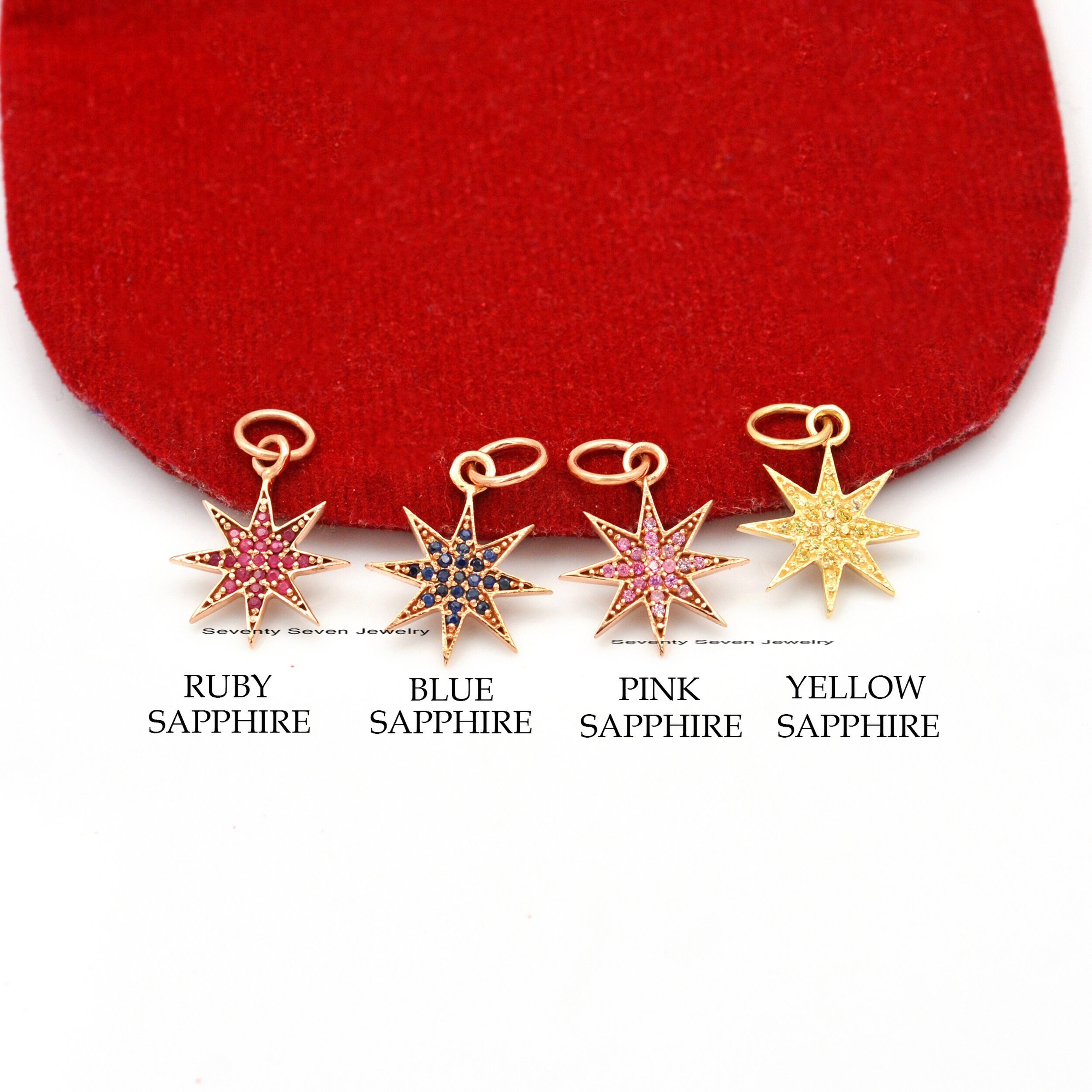 9k Gold Diamond Starburst Pendant: Gemstone Religious Jewelry - View 2 - Seventy Seven Jewelry | SKU: SSMJP461-9KYGDI-2026 9k Gold Diamond Starburst Pendant: Gemstone Religious Jewelry - View 2 - Seventy Seven Jewelry | SKU: SSMJP461-9KYGDI-2026