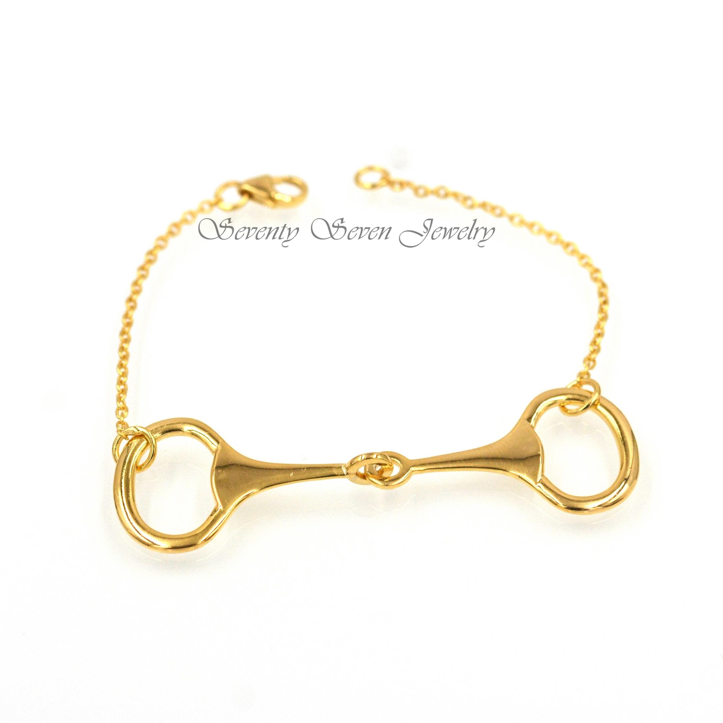 Sterling Silver Snaffle Bit Necklace: Equestrian Jewelry, Horse Lover Gift - View 6 - Seventy Seven Jewelry | SKU: SSMJN28-SL Sterling Silver Snaffle Bit Necklace: Equestrian Jewelry, Horse Lover Gift - View 6 - Seventy Seven Jewelry | SKU: SSMJN28-SL