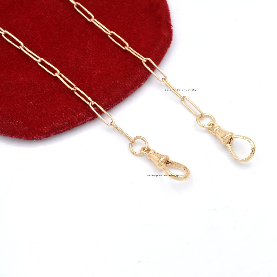 925 Silver Swivel Link Chain Necklace, Connector Chain Necklace, Swivel