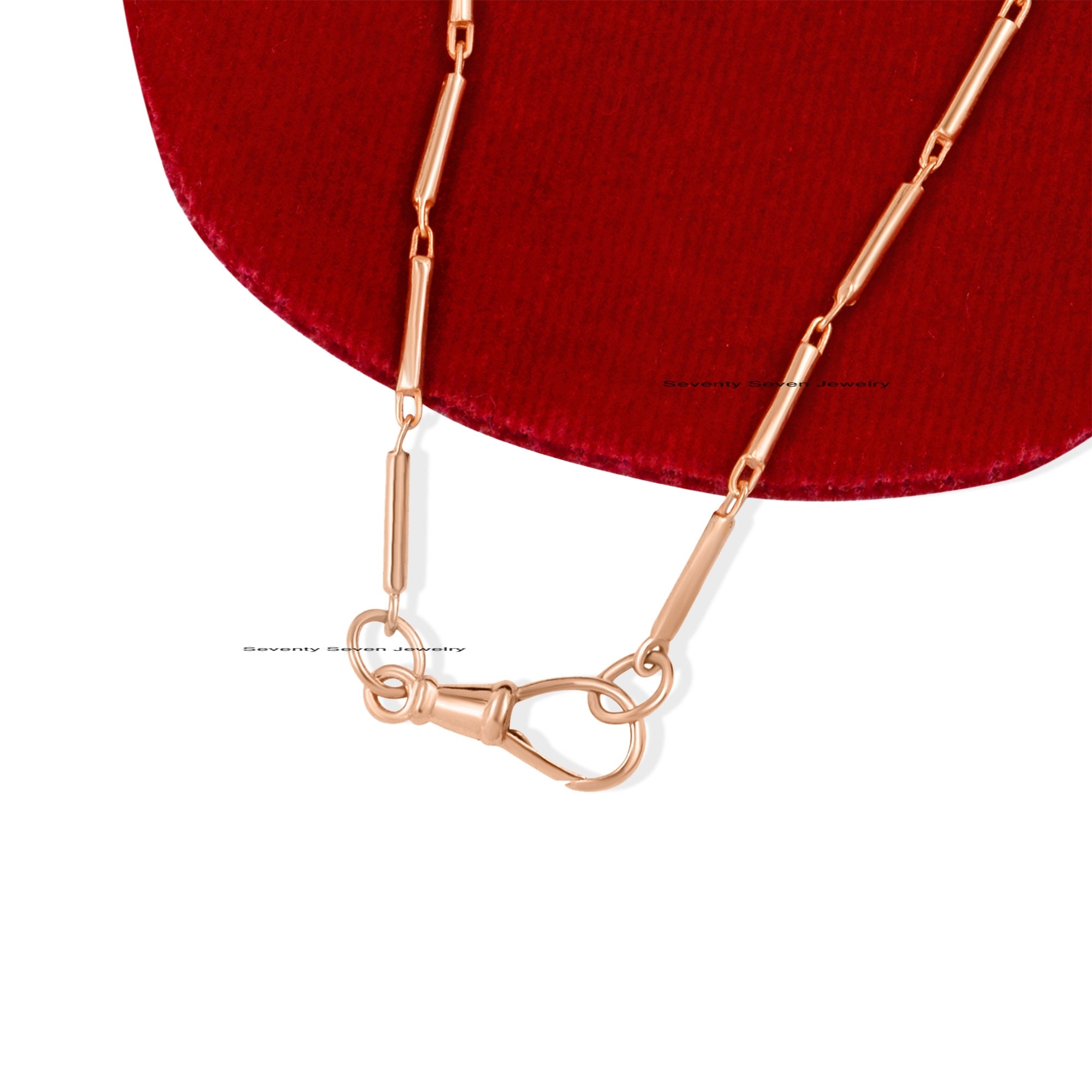 925 Silver Tube Link Chain Necklace: Swivel Lock Piping - View 4 - Seventy Seven Jewelry | SKU: SSMJN215-SLWG-20I-V 925 Silver Tube Link Chain Necklace: Swivel Lock Piping - View 4 - Seventy Seven Jewelry | SKU: SSMJN215-SLWG-20I-V