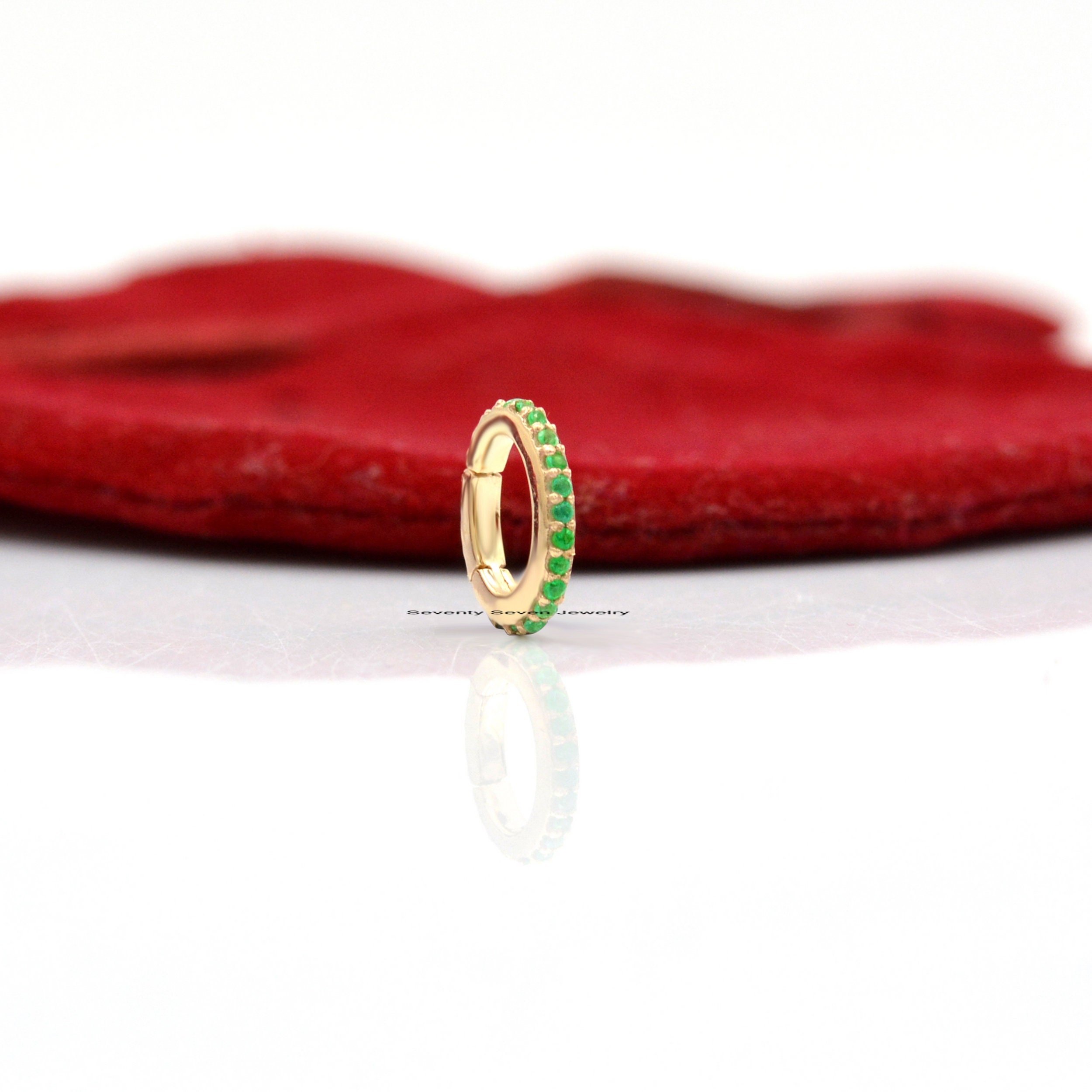 9K Gold Diamond Charm Enhancer: Oval Connector Lock - View 4 - Seventy Seven Jewelry | SKU: SSMJH126-9KYGDI-2026,SSMJF126-9KY