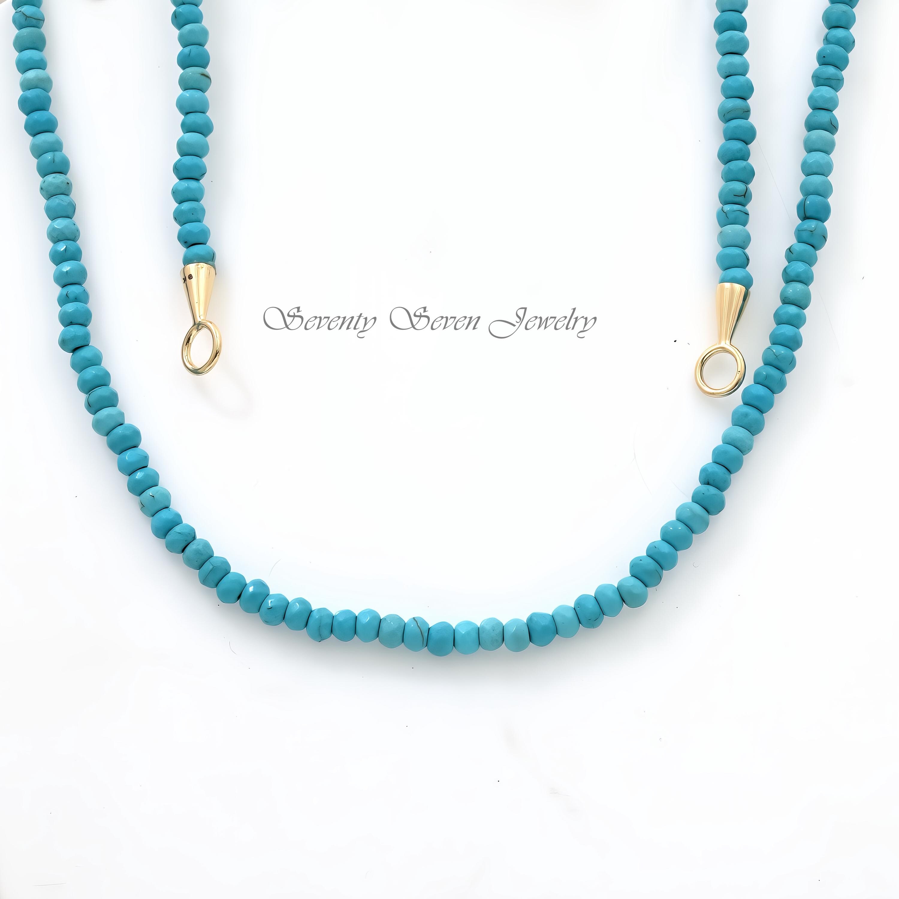 14K Gold Lapis Beads Chain Necklace: 4.80mm, 16 Inch - View 4 - Seventy Seven Jewelry | SKU: SSMJN247-14KYG-16I-10/2025,SSMJN 14K Gold Lapis Beads Chain Necklace: 4.80mm, 16 Inch - View 4 - Seventy Seven Jewelry | SKU: SSMJN247-14KYG-16I-10/2025,SSMJN