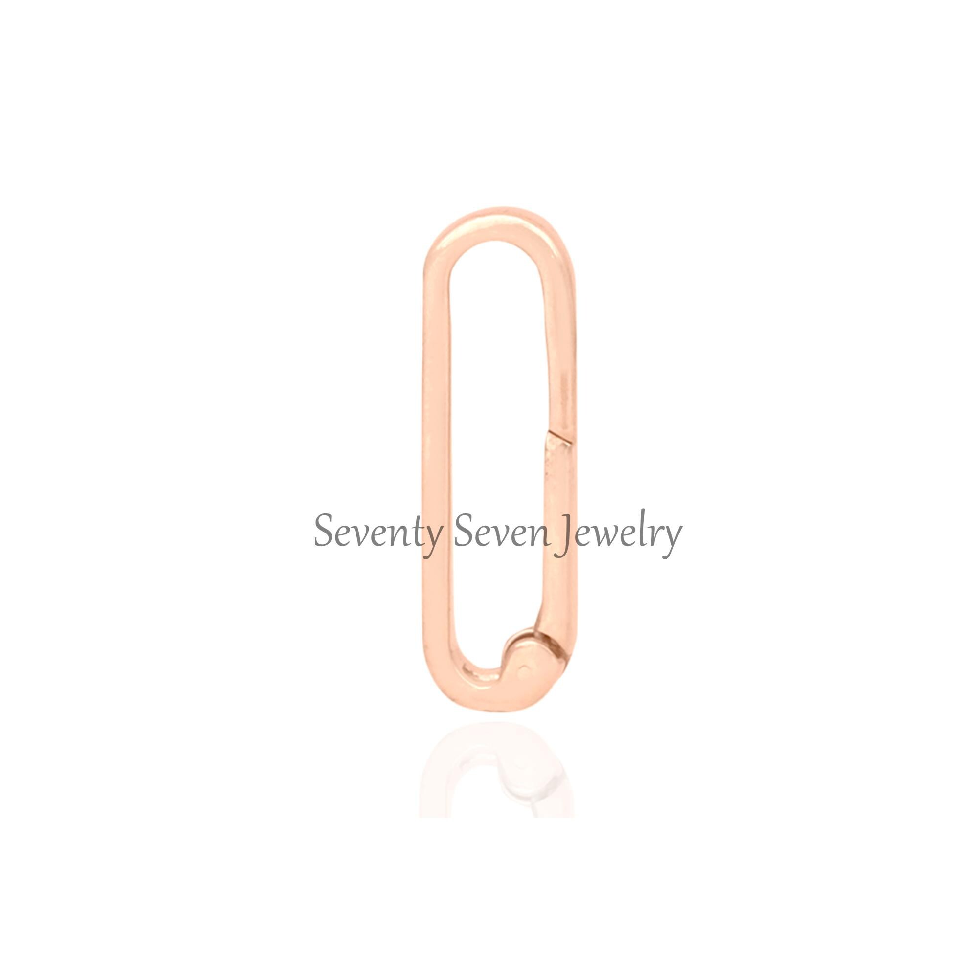 925 Silver Oval Enhancer Charm: Pendant Link Lock (25x10 MM) - View 4 - Seventy Seven Jewelry | SKU: SSMJL974-SLYG-2026 925 Silver Oval Enhancer Charm: Pendant Link Lock (25x10 MM) - View 4 - Seventy Seven Jewelry | SKU: SSMJL974-SLYG-2026