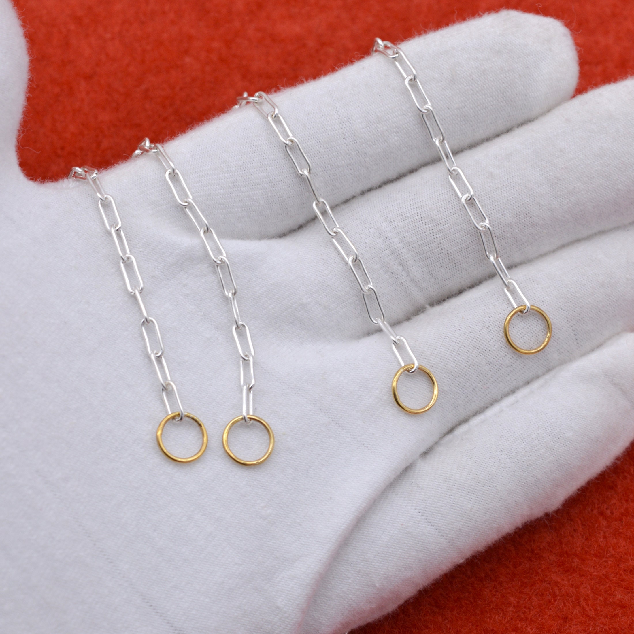 Sterling Silver Small Link Cable Chain Necklace - View 6 - Seventy Seven Jewelry | SKU: SSG6-SLWGYG-6.6M-22I-V Sterling Silver Small Link Cable Chain Necklace - View 6 - Seventy Seven Jewelry | SKU: SSG6-SLWGYG-6.6M-22I-V