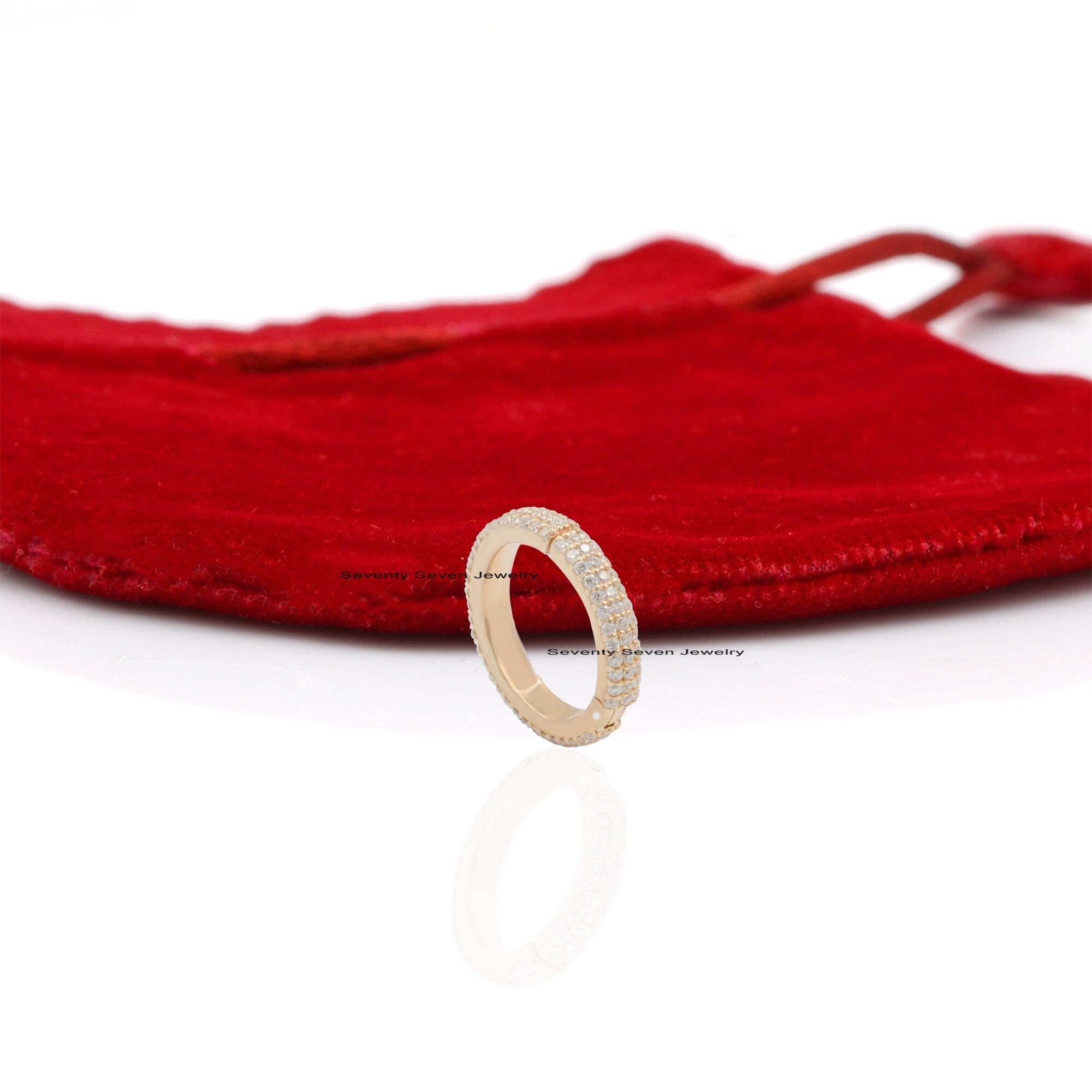 Diamond Circle 925 Silver Charm Enhancer - 17mm - View 3 - Seventy Seven Jewelry | SKU: SSMJP687-SLYGYSP,SSMJP687-SLYGBSP,SSM Diamond Circle 925 Silver Charm Enhancer - 17mm - View 3 - Seventy Seven Jewelry | SKU: SSMJP687-SLYGYSP,SSMJP687-SLYGBSP,SSM