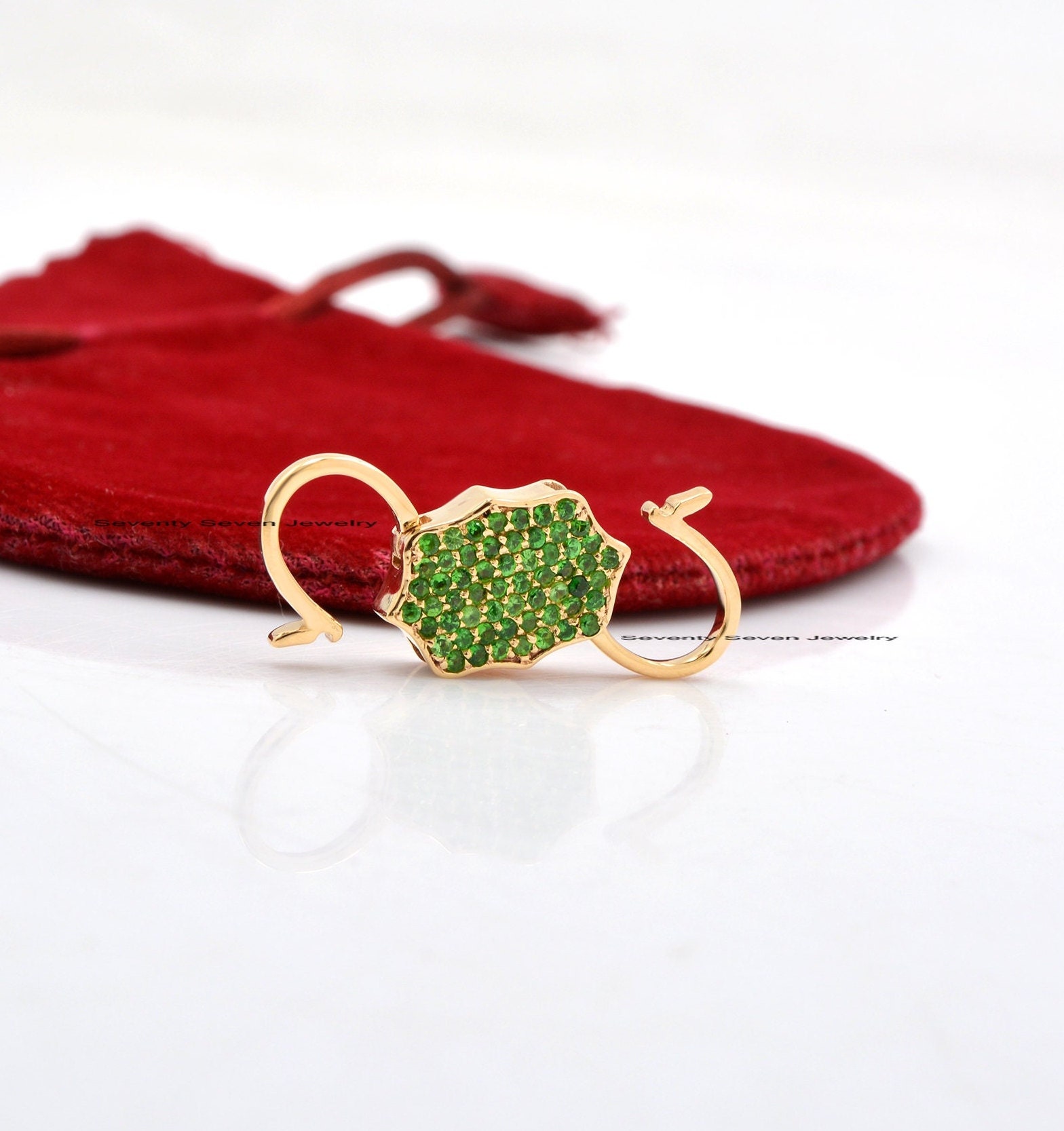 14k Gold Diamond Padlock Pendant: Pave Connector Jewelry - View 5 - Seventy Seven Jewelry | SKU: SSMJP33-SLYGDI-V- 18-7-2023, 14k Gold Diamond Padlock Pendant: Pave Connector Jewelry - View 5 - Seventy Seven Jewelry | SKU: SSMJP33-SLYGDI-V- 18-7-2023,