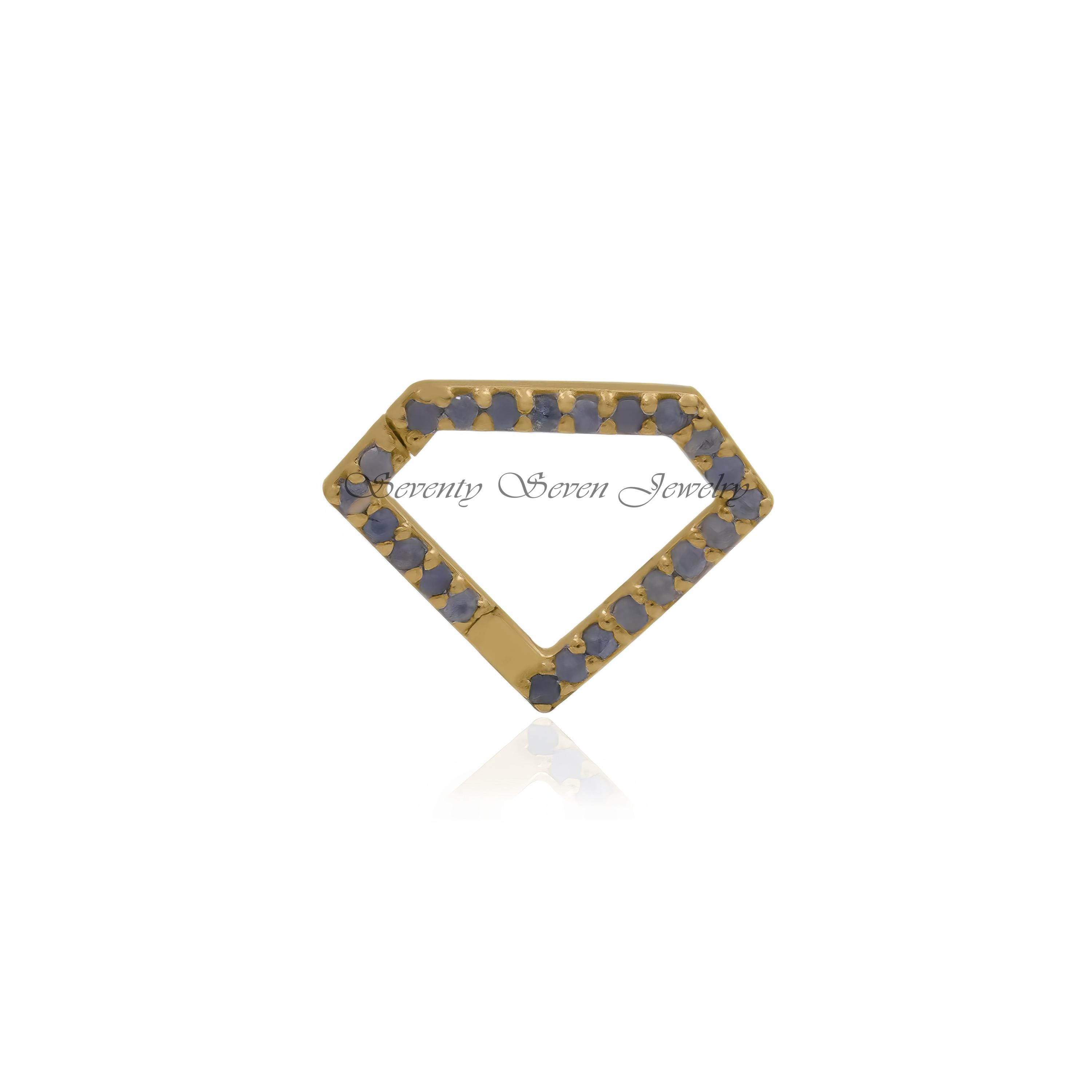 925 Silver Diamond Enhancer Lock: Pave Charms Holder - View 4 - Seventy Seven Jewelry | SKU: SSMJP690-SLYGDI-2026,SSMJP690-SL 925 Silver Diamond Enhancer Lock: Pave Charms Holder - View 4 - Seventy Seven Jewelry | SKU: SSMJP690-SLYGDI-2026,SSMJP690-SL