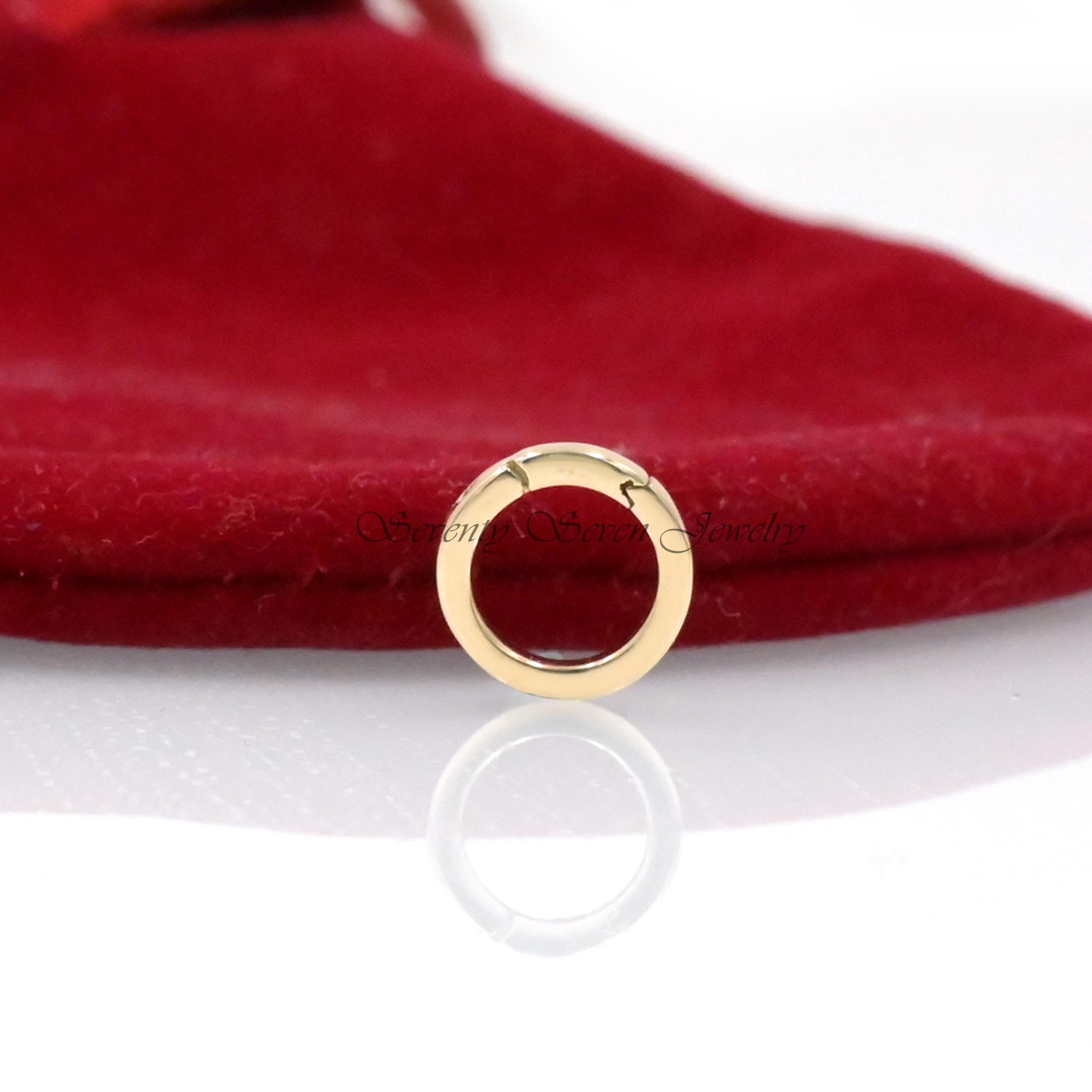 18K Gold Charm Holder Enhancer: Pendant Lock (10x10 MM) - View 5 - Seventy Seven Jewelry | SKU: SSMJH119-18KYG-2026 18K Gold Charm Holder Enhancer: Pendant Lock (10x10 MM) - View 5 - Seventy Seven Jewelry | SKU: SSMJH119-18KYG-2026