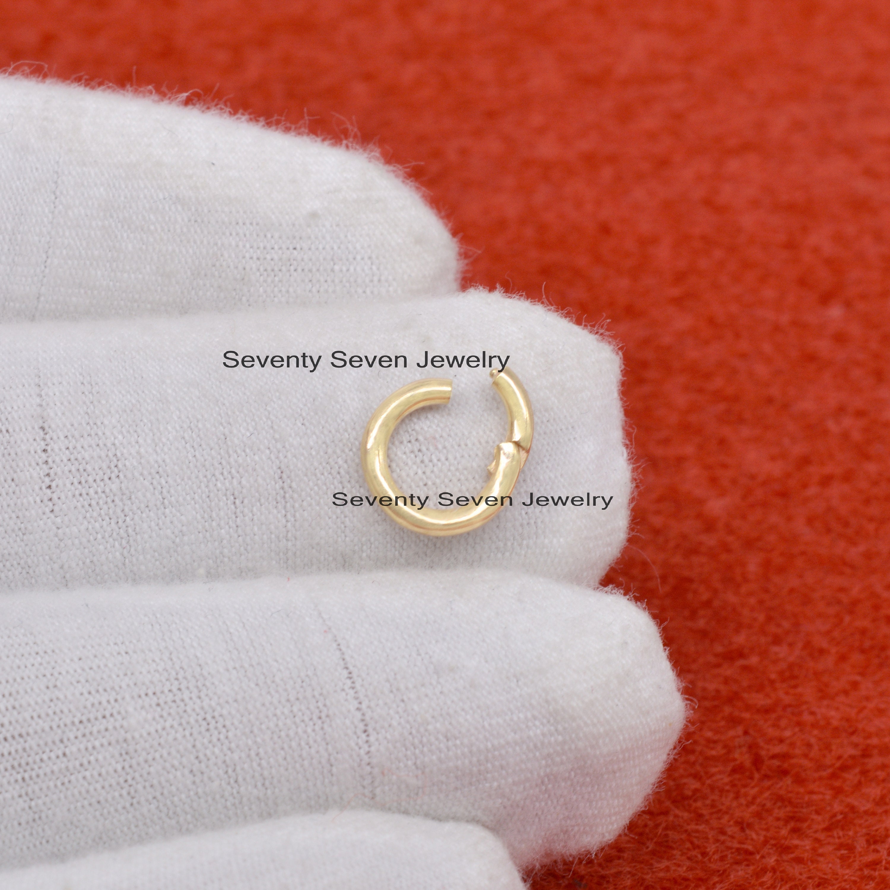 14K Gold Round Charm Holder: Thick Link Circle Enhancer - View 5 - Seventy Seven Jewelry | SKU: SSMJH482-14KYG-10M-2026,SSMJH 14K Gold Round Charm Holder: Thick Link Circle Enhancer - View 5 - Seventy Seven Jewelry | SKU: SSMJH482-14KYG-10M-2026,SSMJH