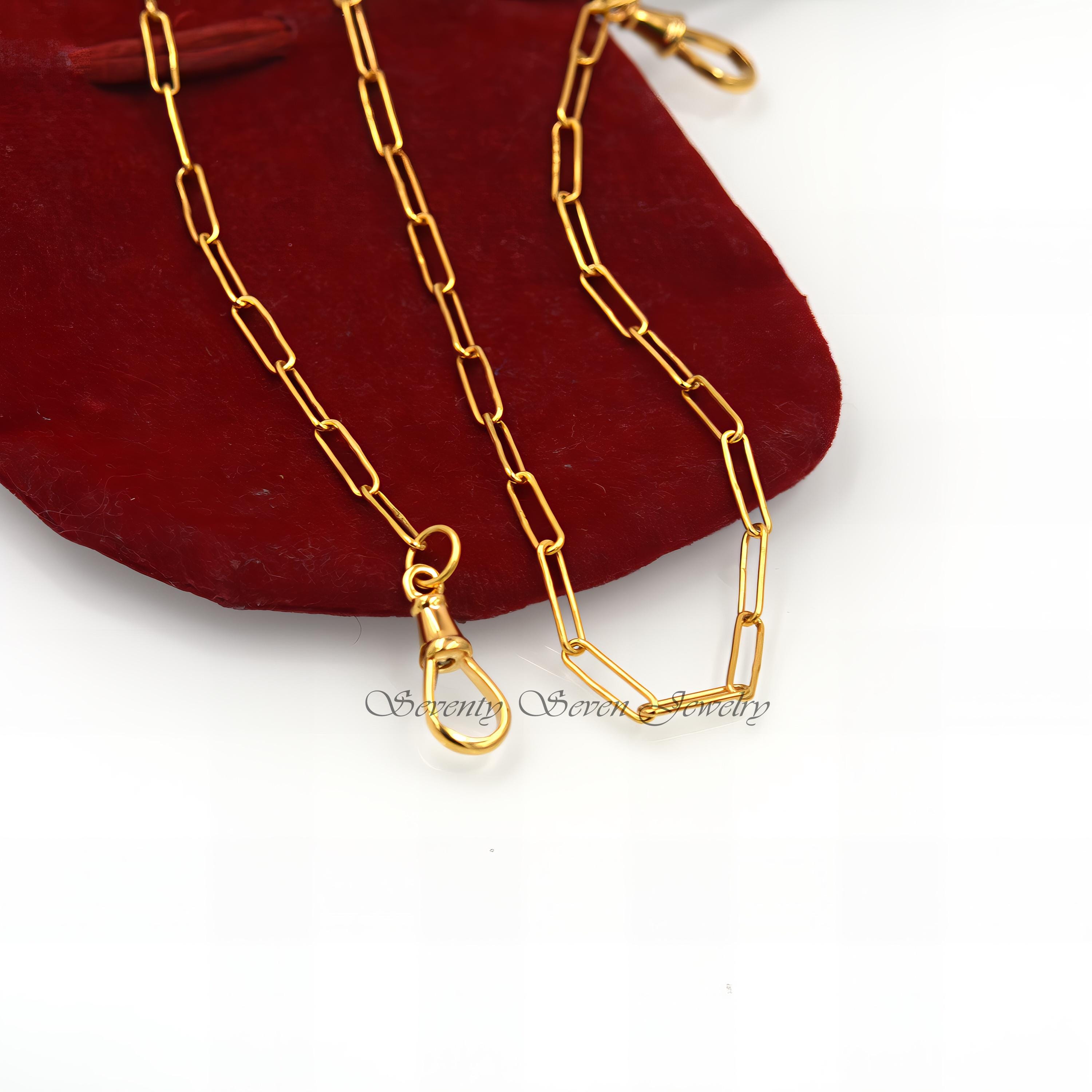 925 Sterling Silver Swivel Link Chain Necklace with Lock - View 6 - Seventy Seven Jewelry | SKU: SSG2-SLYG-11M-24I-F09-2Q 925 Sterling Silver Swivel Link Chain Necklace with Lock - View 6 - Seventy Seven Jewelry | SKU: SSG2-SLYG-11M-24I-F09-2Q