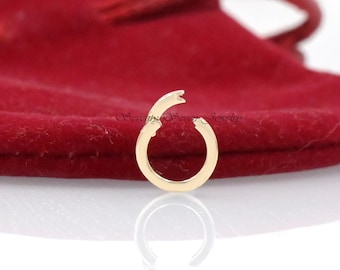 9K Gold Charms Holder Enhancer, Push Lock Pendant