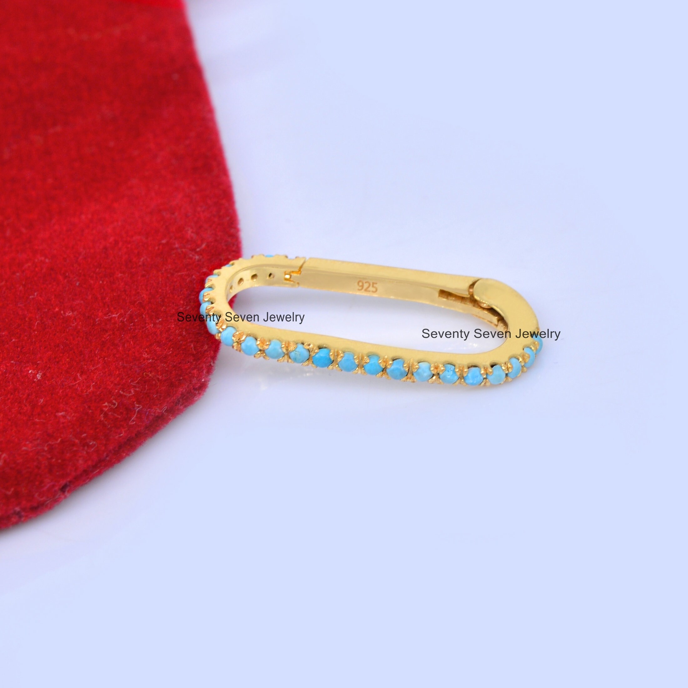 14K Gold Diamond Enhancer Link: Charm Holder Pendant Lock - View 5 - Seventy Seven Jewelry | SKU: SSMJH228-14KYGDI-V-2026,SSM 14K Gold Diamond Enhancer Link: Charm Holder Pendant Lock - View 5 - Seventy Seven Jewelry | SKU: SSMJH228-14KYGDI-V-2026,SSM