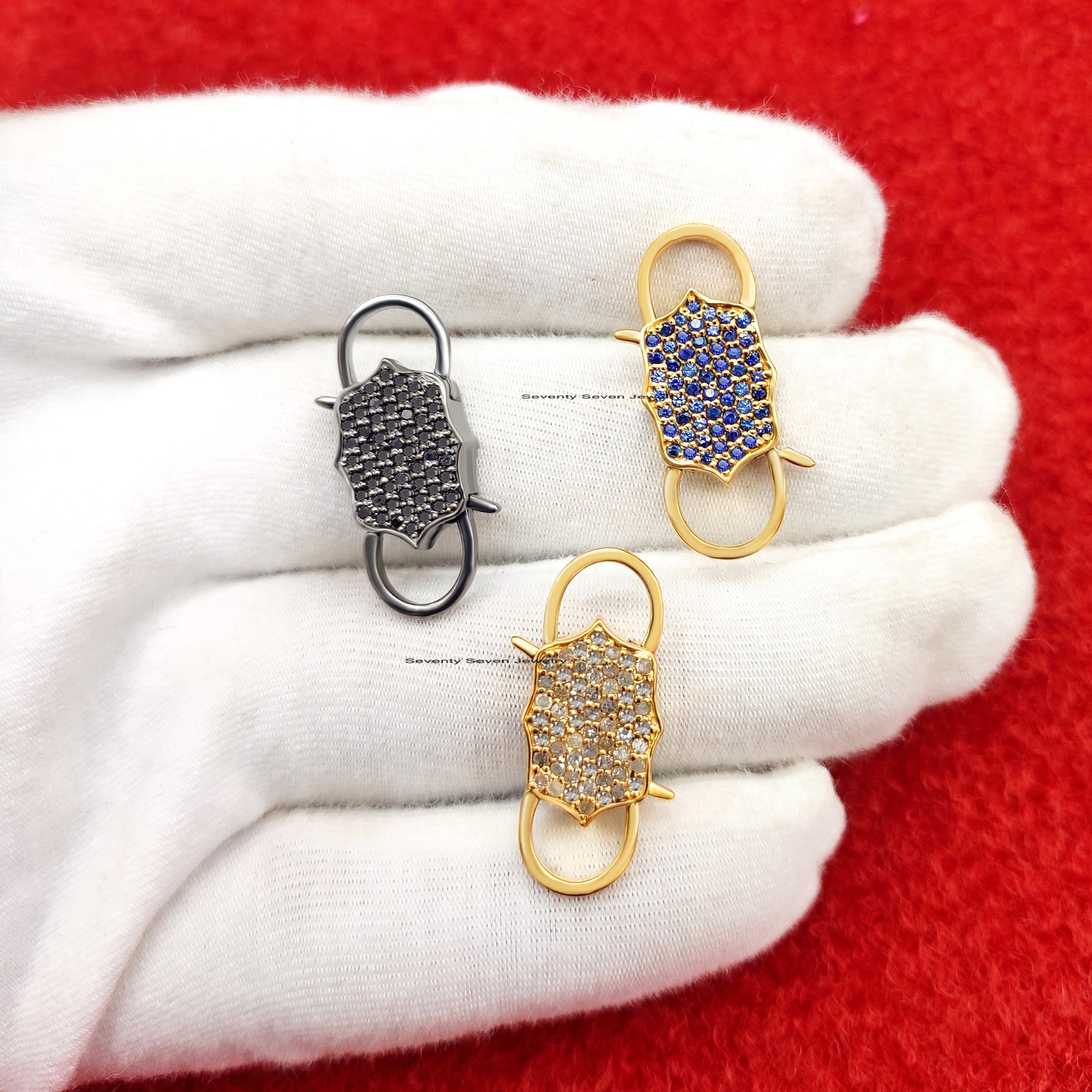 14k Gold Diamond Padlock Pendant: Pave Connector Jewelry - View 7 - Seventy Seven Jewelry | SKU: SSMJP33-SLYGDI-V- 18-7-2023, 14k Gold Diamond Padlock Pendant: Pave Connector Jewelry - View 7 - Seventy Seven Jewelry | SKU: SSMJP33-SLYGDI-V- 18-7-2023,