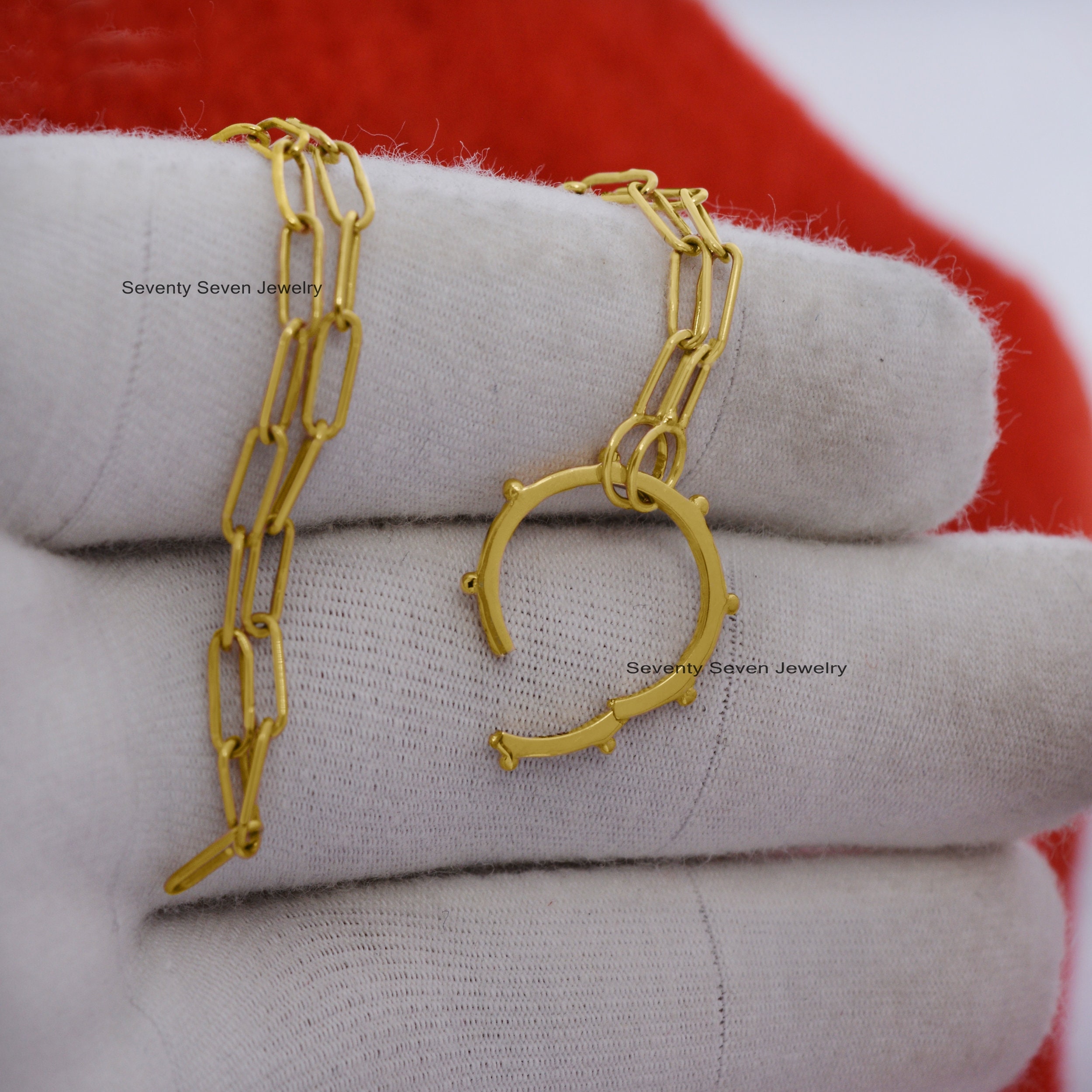 925 Silver Charm Holder Necklace: Round Ball Enhancer (12/15MM) - View 4 - Seventy Seven Jewelry | SKU: SSMJP448-SLYG-2026 925 Silver Charm Holder Necklace: Round Ball Enhancer (12/15MM) - View 4 - Seventy Seven Jewelry | SKU: SSMJP448-SLYG-2026