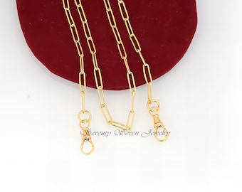 925 Sterling Silver Swivel Link Chain Necklace with Lock