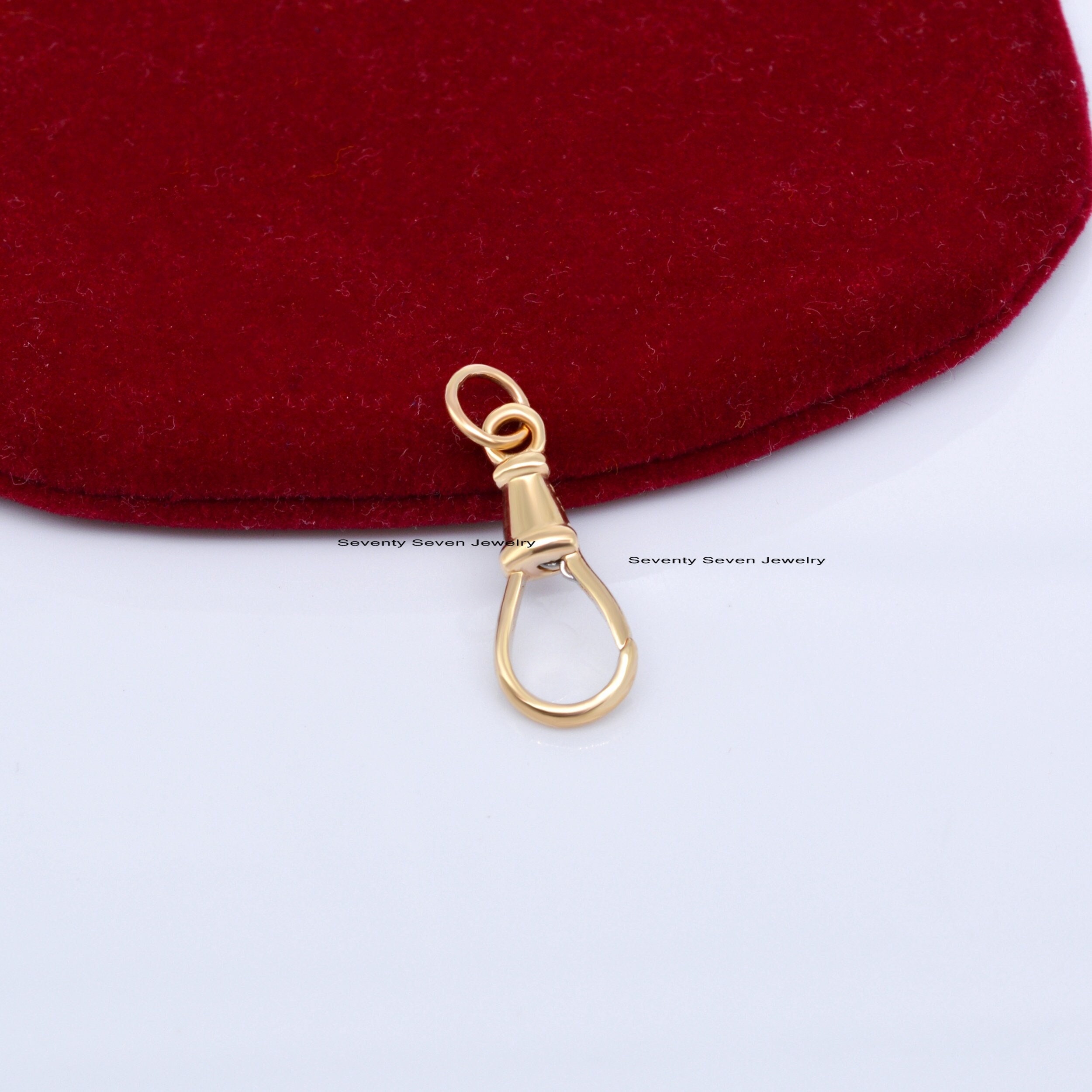 Sterling Silver Swivel Lock Pendant: Triggerless Clasp (25*8 MM) - View 2 - Seventy Seven Jewelry | SKU: SSMJF09-SLYG-V2026 Sterling Silver Swivel Lock Pendant: Triggerless Clasp (25*8 MM) - View 2 - Seventy Seven Jewelry | SKU: SSMJF09-SLYG-V2026