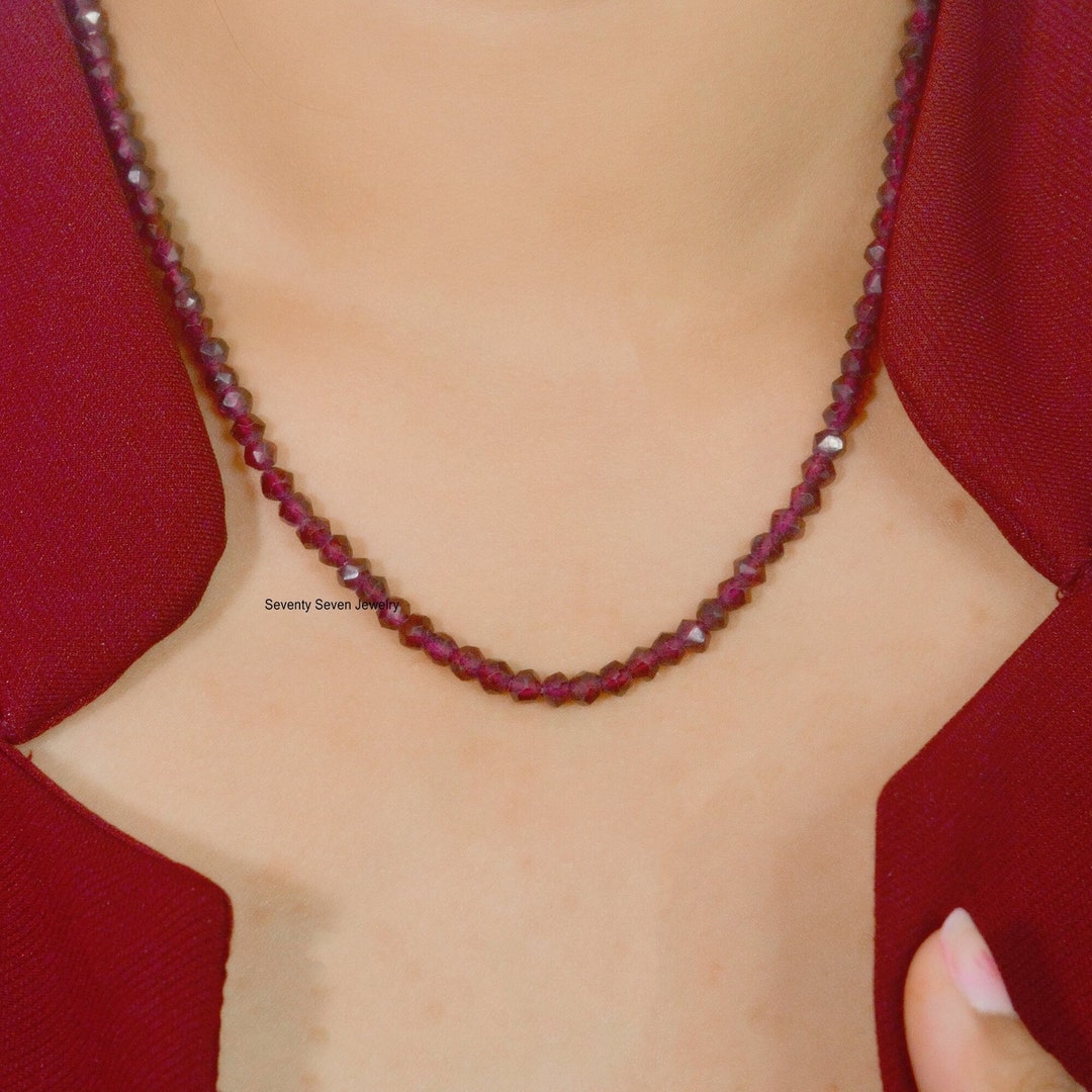 14k Gold Enhancer Beads Chain 14k Gold Beads Necklace 14k Etsy