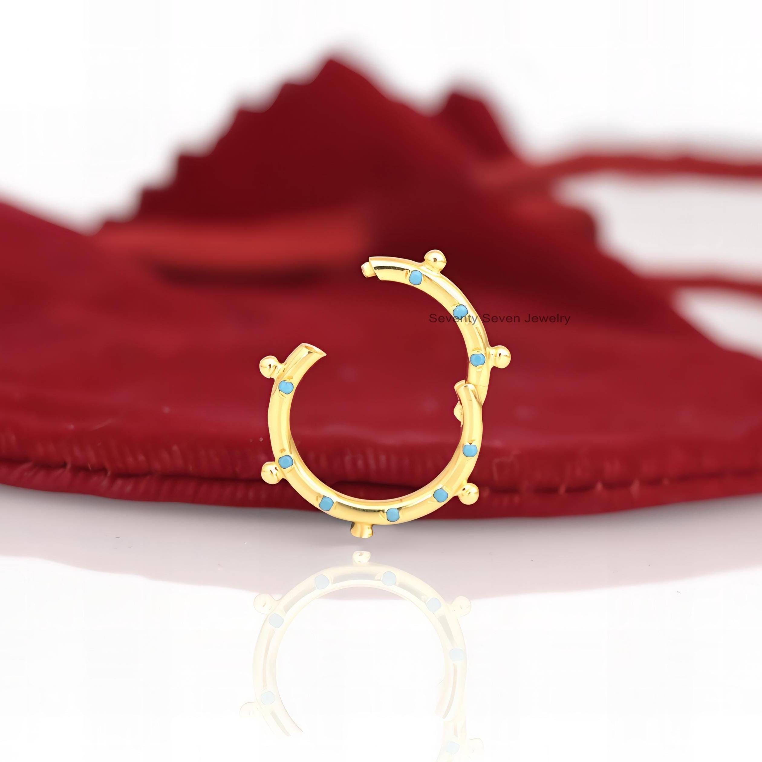 9K Gold Charm Holder: Turquoise & Diamond Pave Enhancer - View 2 - Seventy Seven Jewelry | SKU: SSMJP966-9KYGDI-15M-2026,SSMJ 9K Gold Charm Holder: Turquoise & Diamond Pave Enhancer - View 2 - Seventy Seven Jewelry | SKU: SSMJP966-9KYGDI-15M-2026,SSMJ
