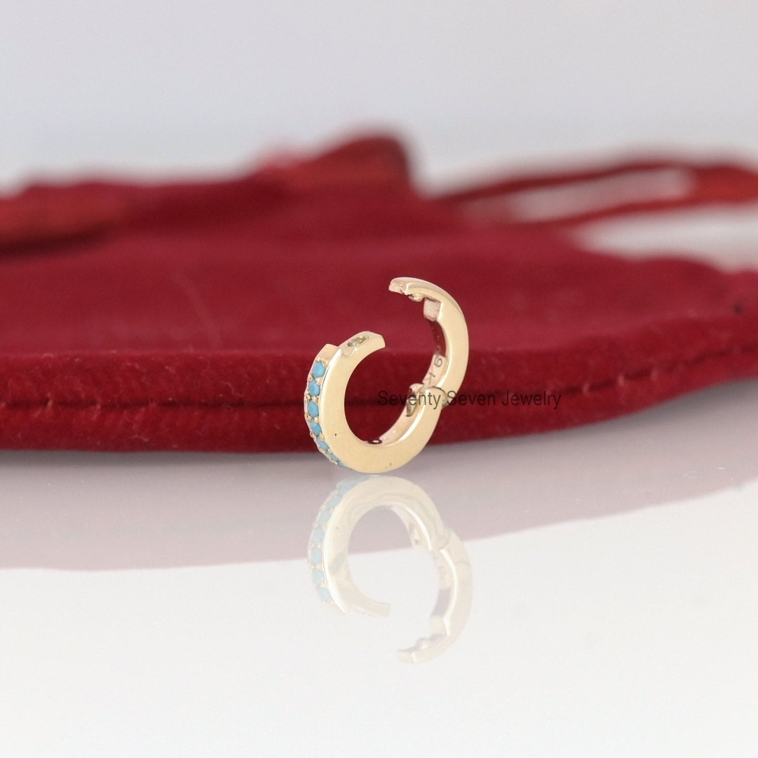 14k Gold Diamond Enhancer Pendant: Pave Charms Holder, Oval Circle - View 6 - Seventy Seven Jewelry | SKU: SSMJP686-14KYGTQ,S 14k Gold Diamond Enhancer Pendant: Pave Charms Holder, Oval Circle - View 6 - Seventy Seven Jewelry | SKU: SSMJP686-14KYGTQ,S