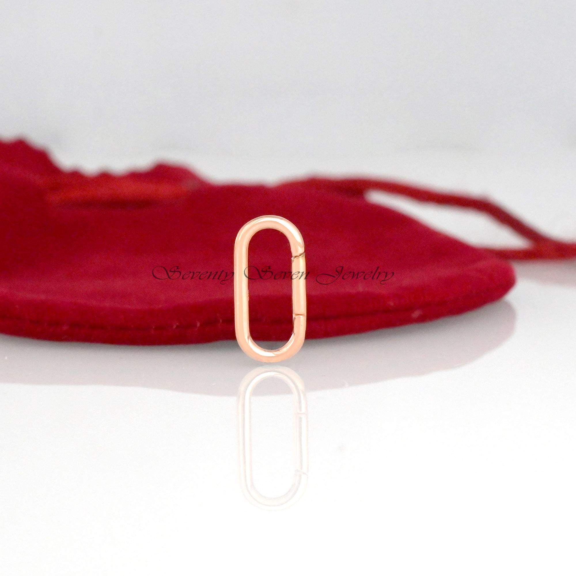 9K Solid Gold Charm Holder: Snap Link Necklace Enhancer - View 7 - Seventy Seven Jewelry | SKU: SSMJH575-9KYG-2026,SSMJH575-9 9K Solid Gold Charm Holder: Snap Link Necklace Enhancer - View 7 - Seventy Seven Jewelry | SKU: SSMJH575-9KYG-2026,SSMJH575-9