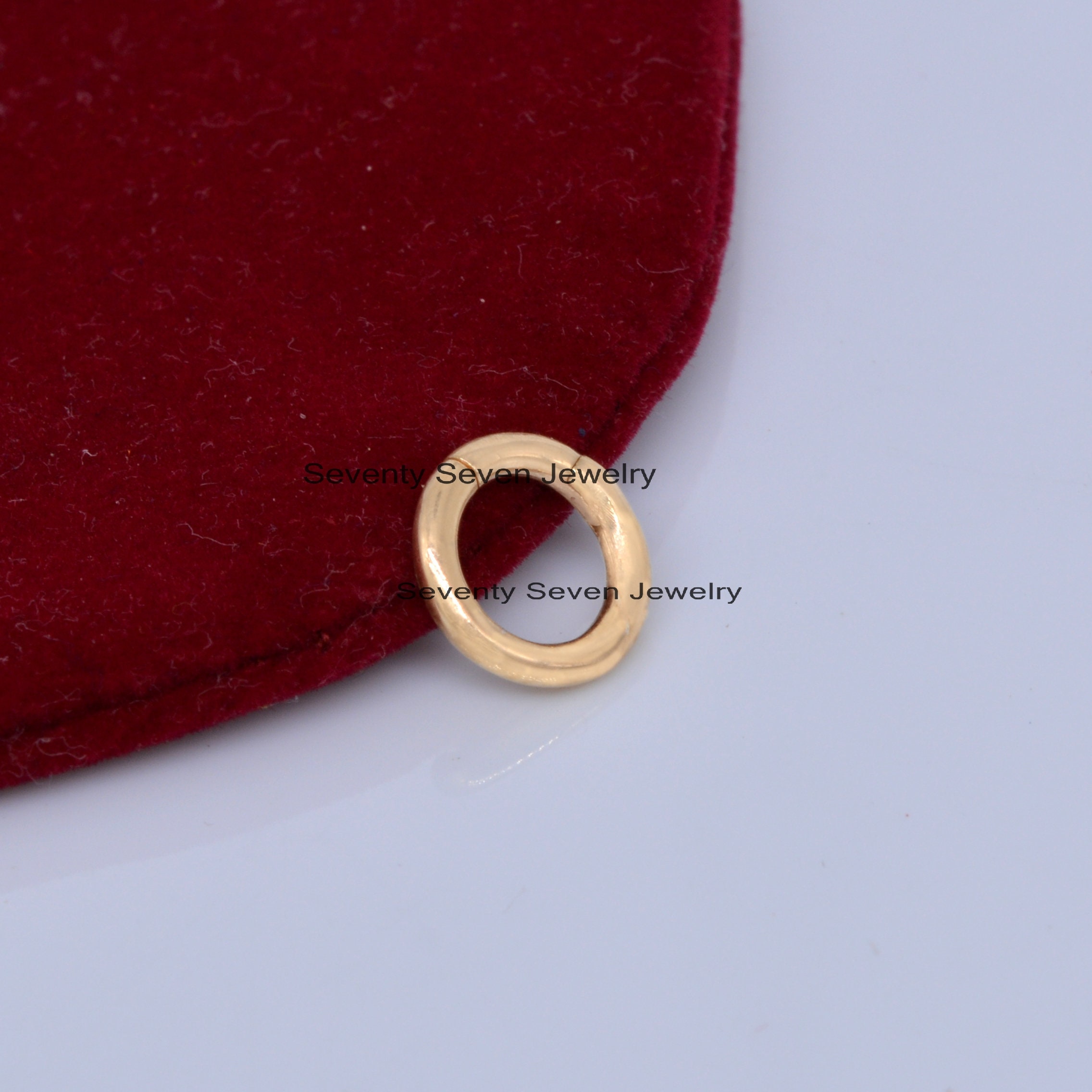 14K Gold Round Charm Holder: Thick Link Circle Enhancer - View 7 - Seventy Seven Jewelry | SKU: SSMJH482-14KYG-10M-2026,SSMJH 14K Gold Round Charm Holder: Thick Link Circle Enhancer - View 7 - Seventy Seven Jewelry | SKU: SSMJH482-14KYG-10M-2026,SSMJH