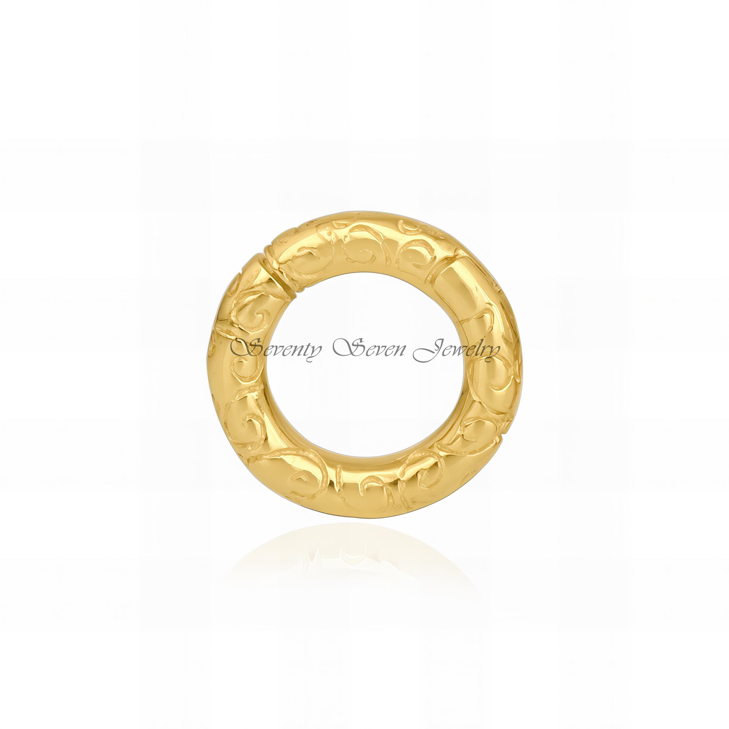 925 Silver Engraved Circle Charm Enhancer - 20 MM - View 7 - Seventy Seven Jewelry | SKU: SSMJP501-SLNS-20M-2026 925 Silver Engraved Circle Charm Enhancer - 20 MM - View 7 - Seventy Seven Jewelry | SKU: SSMJP501-SLNS-20M-2026