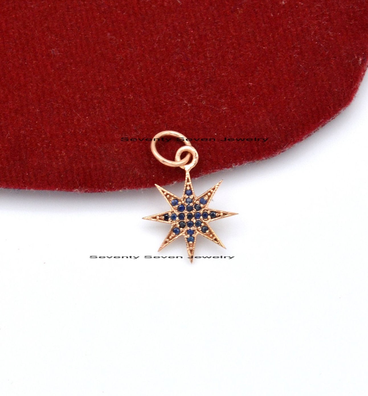9k Gold Diamond Starburst Pendant: Gemstone Religious Jewelry - View 3 - Seventy Seven Jewelry | SKU: SSMJP461-9KYGDI-2026 9k Gold Diamond Starburst Pendant: Gemstone Religious Jewelry - View 3 - Seventy Seven Jewelry | SKU: SSMJP461-9KYGDI-2026