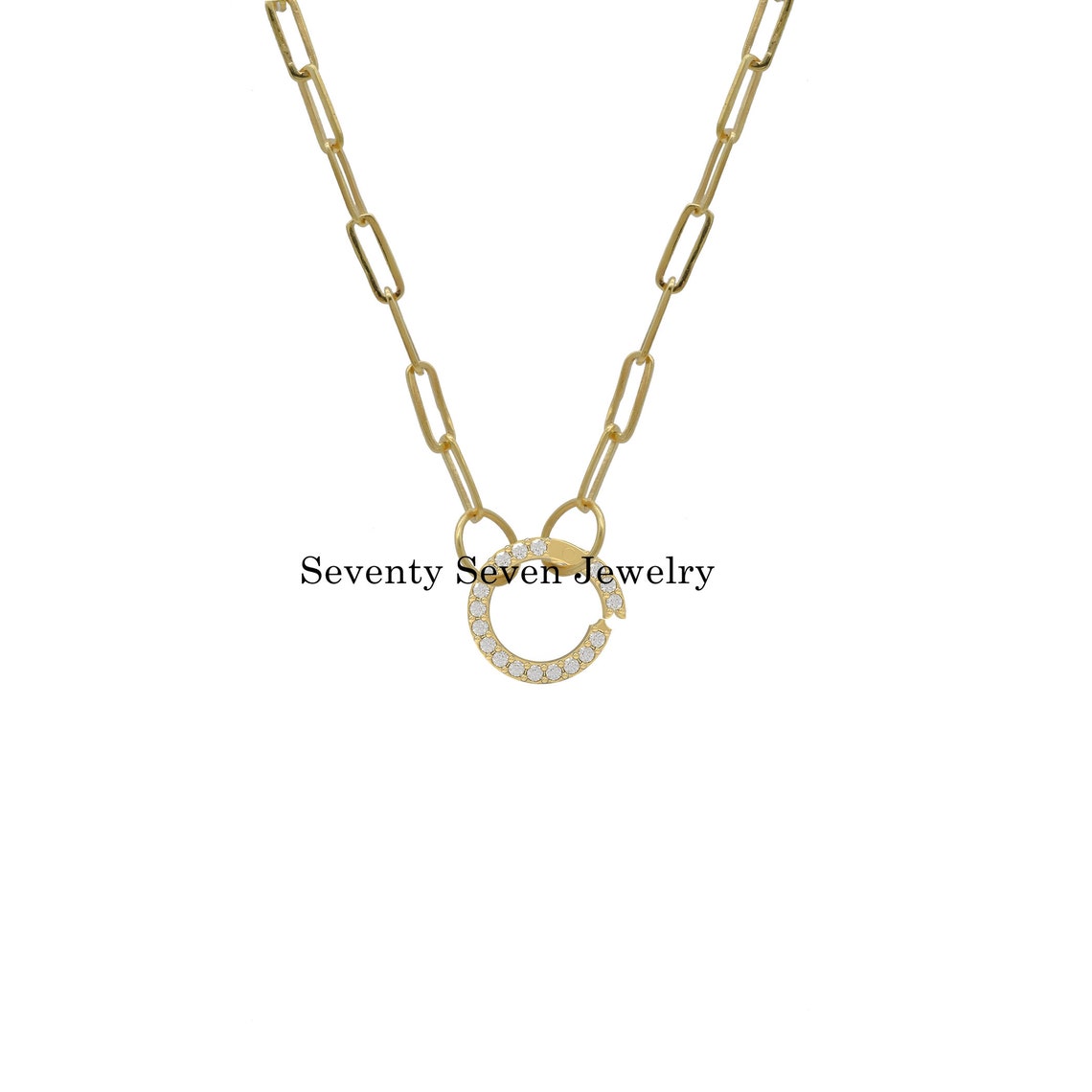 14k gold diamond charm Enhancer yellow Gold Enhancer Charm Etsy