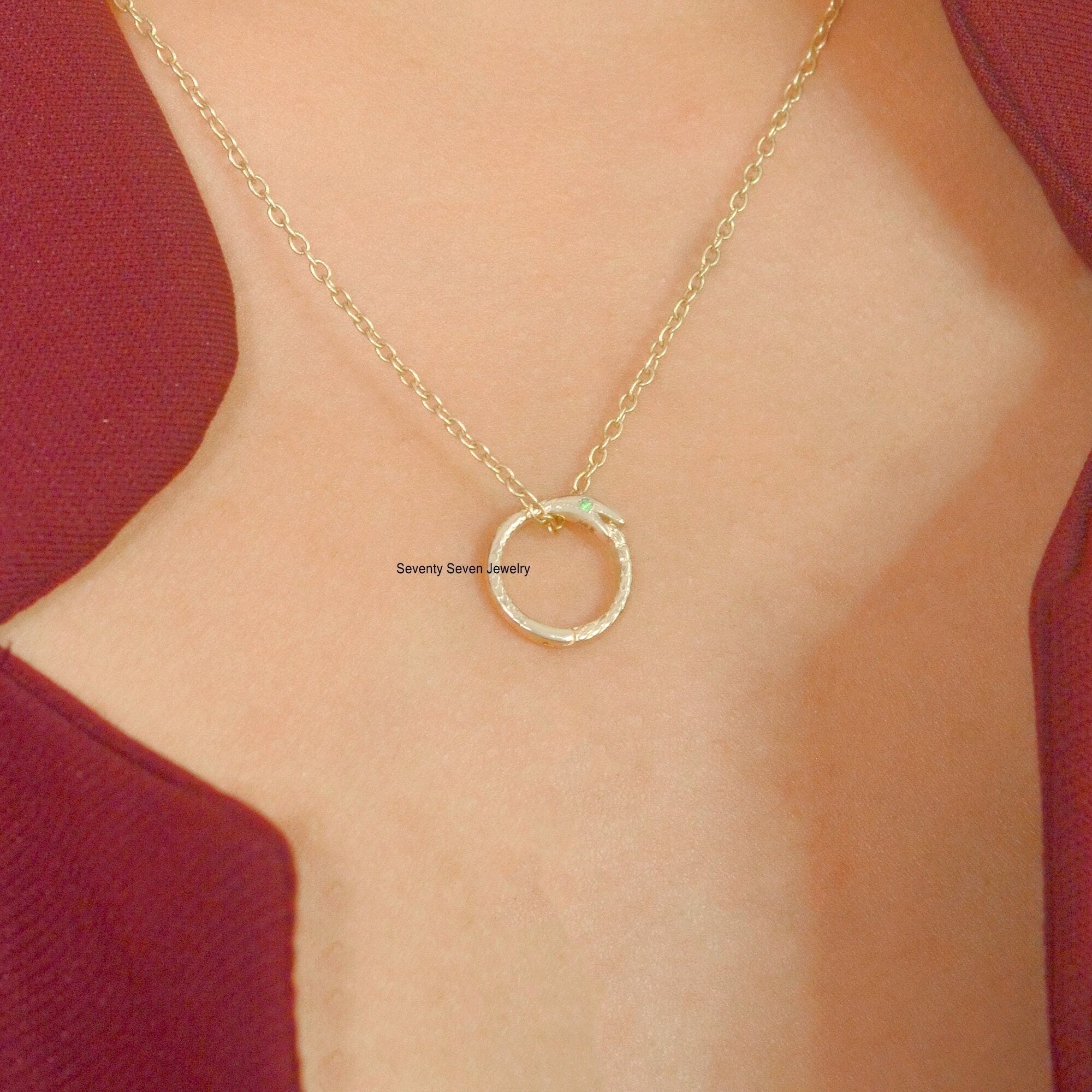 Diamond Snake Charm: 14k Gold Enhancer Pendant - View 2 - Seventy Seven Jewelry | SKU: SSMJH88-14KYGDI-2026,SSMJH479-14KYGDI- Diamond Snake Charm: 14k Gold Enhancer Pendant - View 2 - Seventy Seven Jewelry | SKU: SSMJH88-14KYGDI-2026,SSMJH479-14KYGDI-