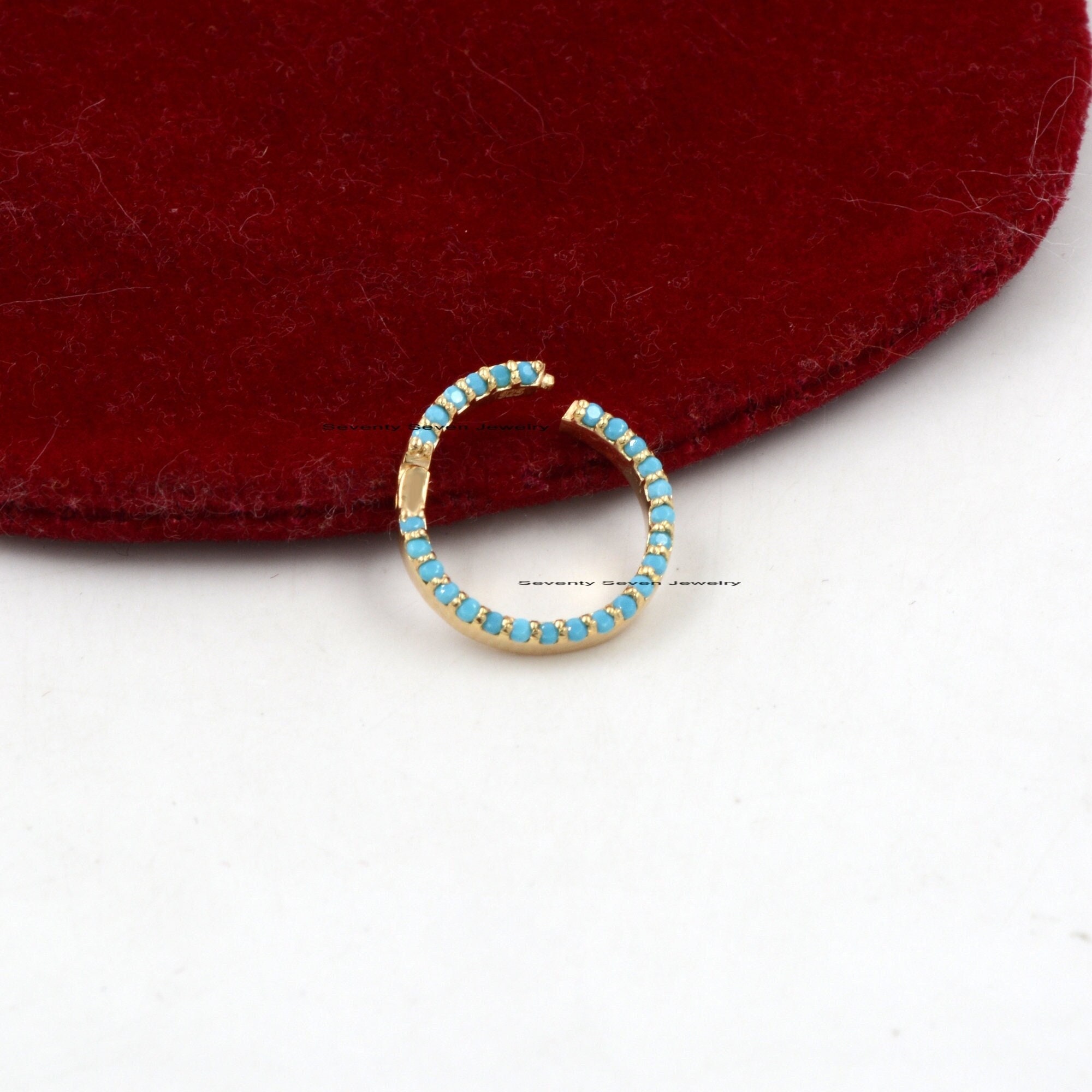 Diamond Circle Charm Holder: Sterling Silver Enhancer, 15mm - View 6 - Seventy Seven Jewelry | SKU: SSMJP719-SLYGYSP-15M-VP,S Diamond Circle Charm Holder: Sterling Silver Enhancer, 15mm - View 6 - Seventy Seven Jewelry | SKU: SSMJP719-SLYGYSP-15M-VP,S