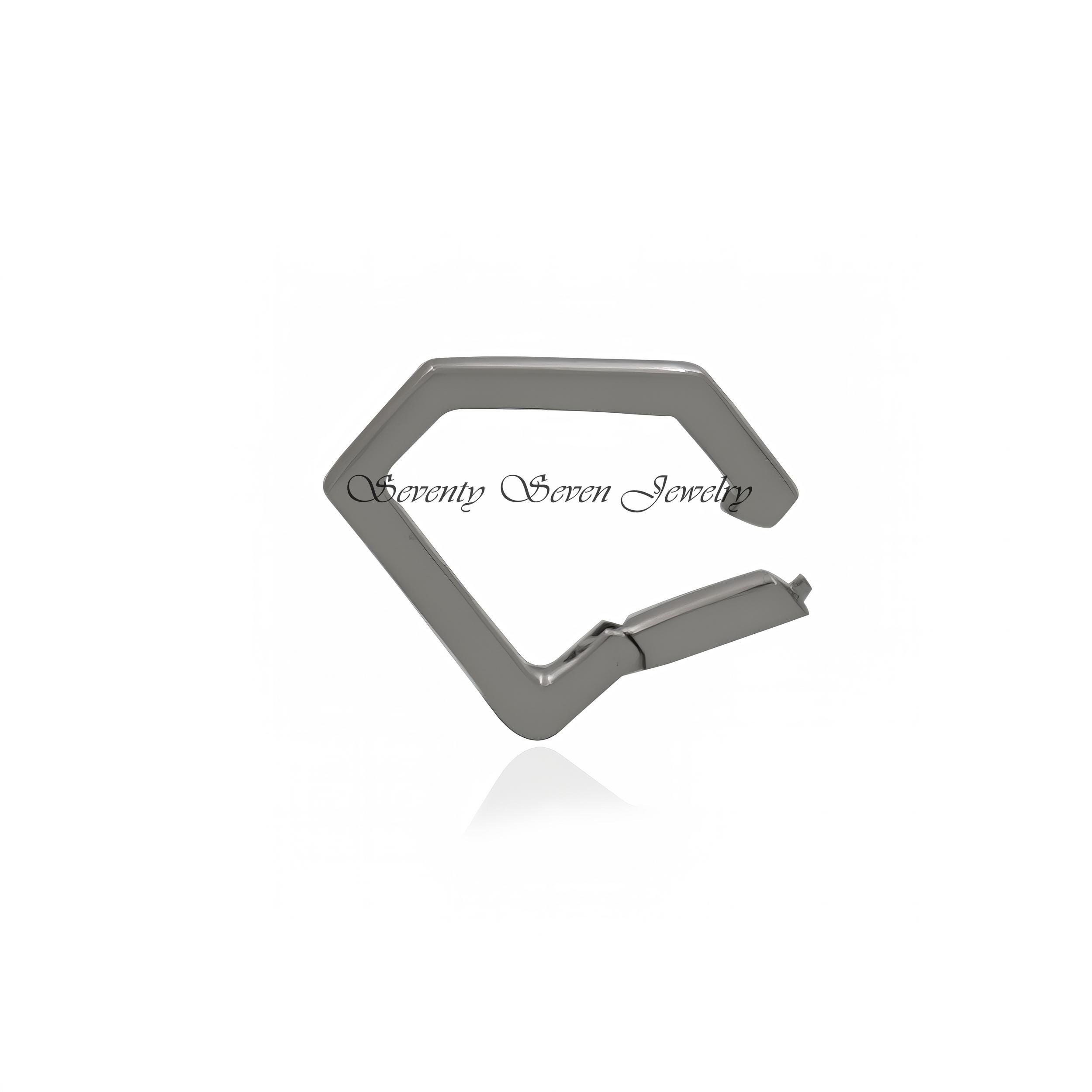 925 Sterling Silver Diamond Charm Holder - Enhancer Pendant - View 7 - Seventy Seven Jewelry | SKU: SSMJP638-SLNS-15M-2026 925 Sterling Silver Diamond Charm Holder - Enhancer Pendant - View 7 - Seventy Seven Jewelry | SKU: SSMJP638-SLNS-15M-2026