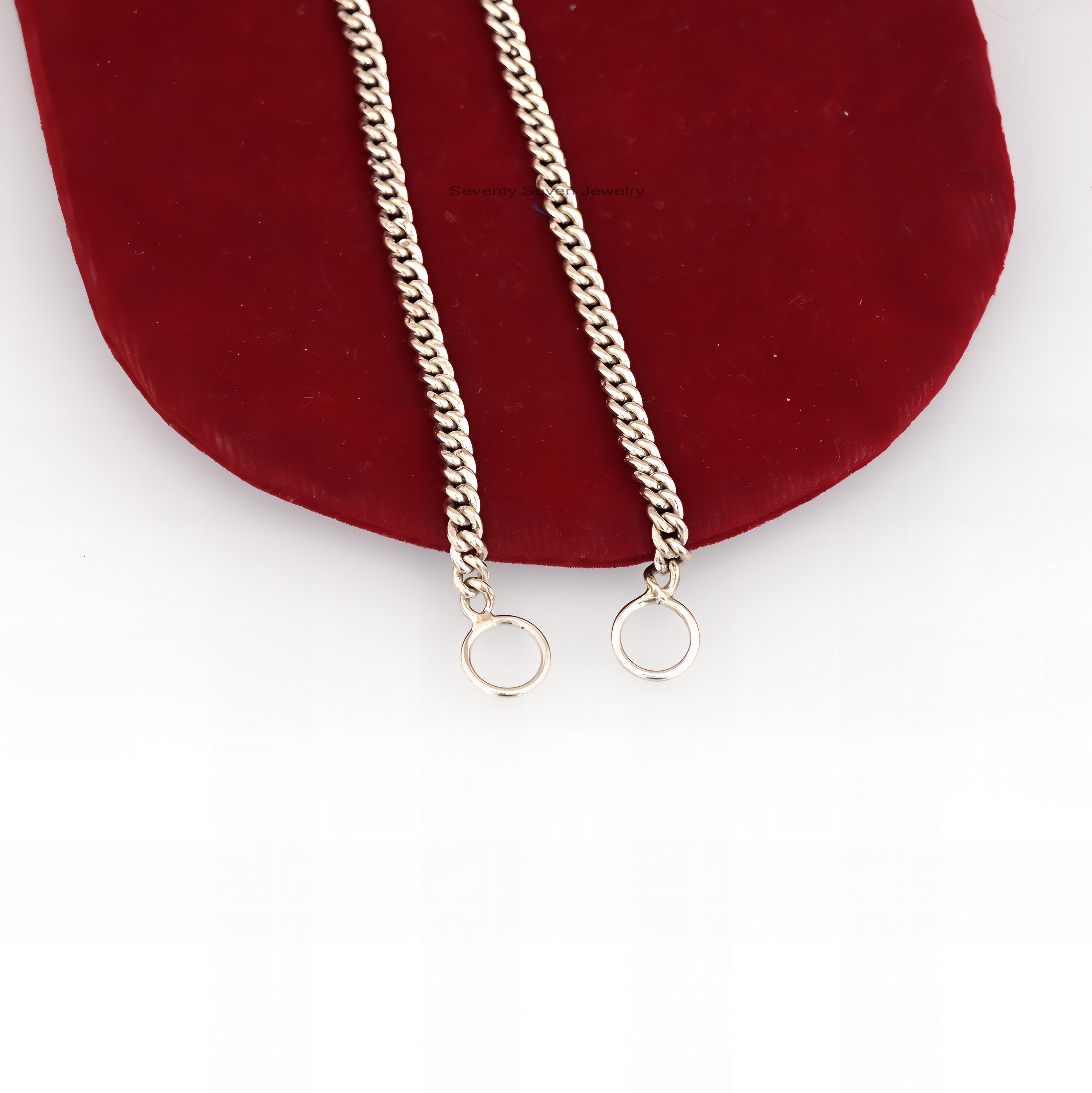 Carabiner Lock Sterling Silver Curb Chain, 3MM Link Necklace - View 7 - Seventy Seven Jewelry | SKU: SSG17-SLYG-3M-16I-V Carabiner Lock Sterling Silver Curb Chain, 3MM Link Necklace - View 7 - Seventy Seven Jewelry | SKU: SSG17-SLYG-3M-16I-V